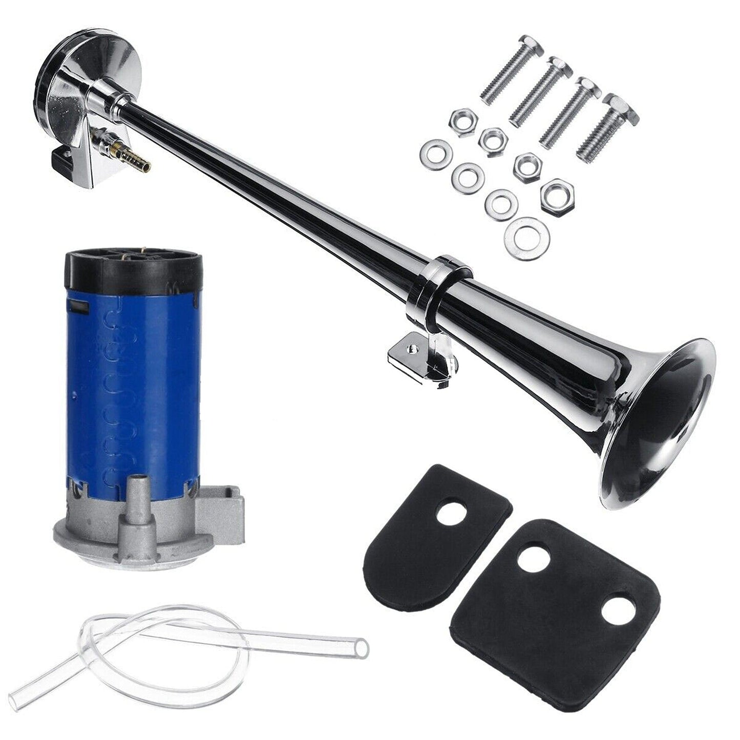 Super Loud 12V Single Trumpet Air Horn with Compressor for Truck