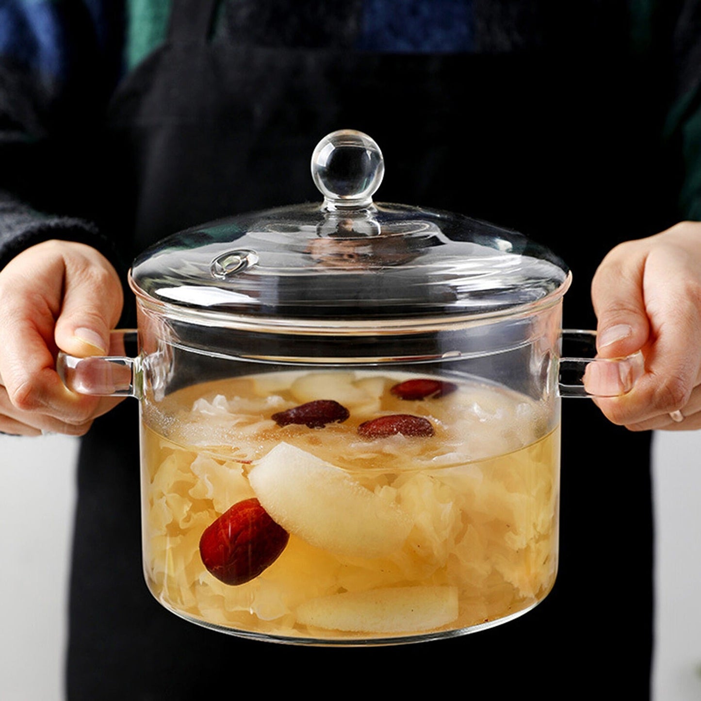 Explosion-Proof Glass Cooking Pot - Milk and Soup Pan
