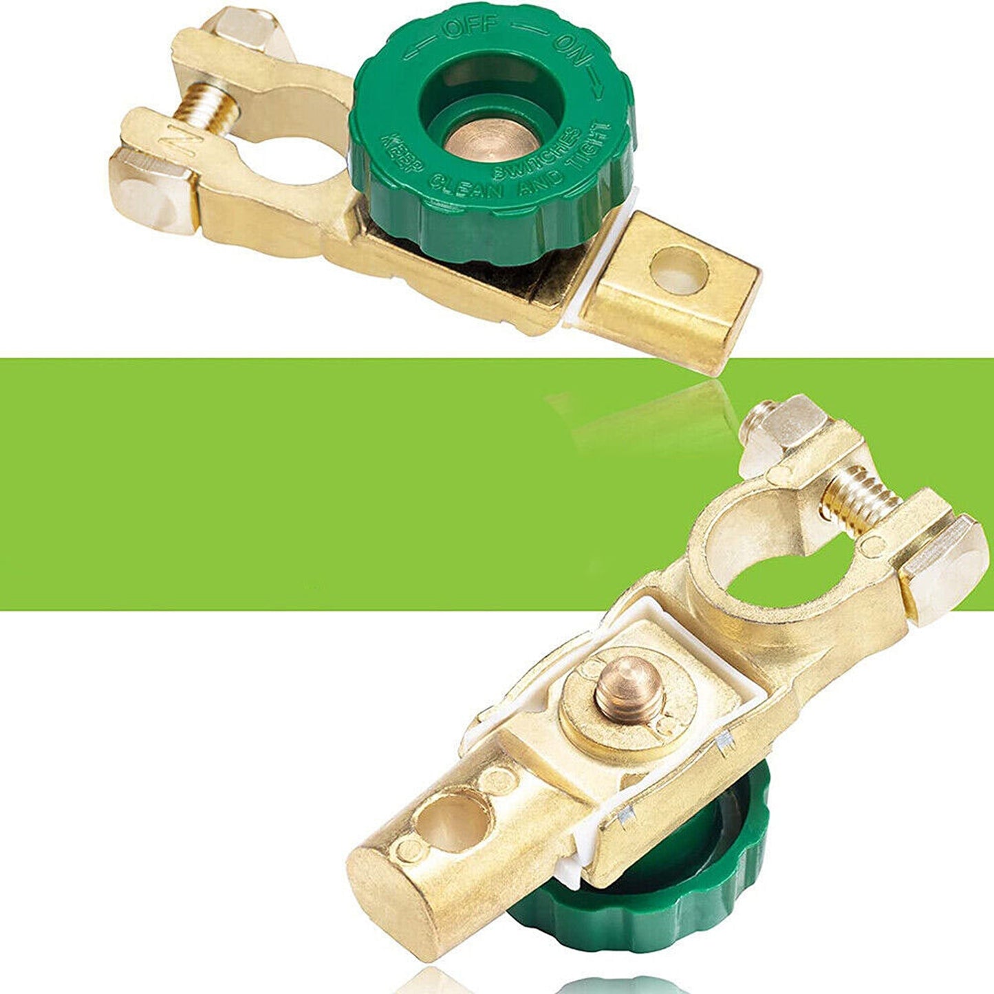 2pcs Motorcycle and Car Battery Disconnect Switch Isolator Cut Off