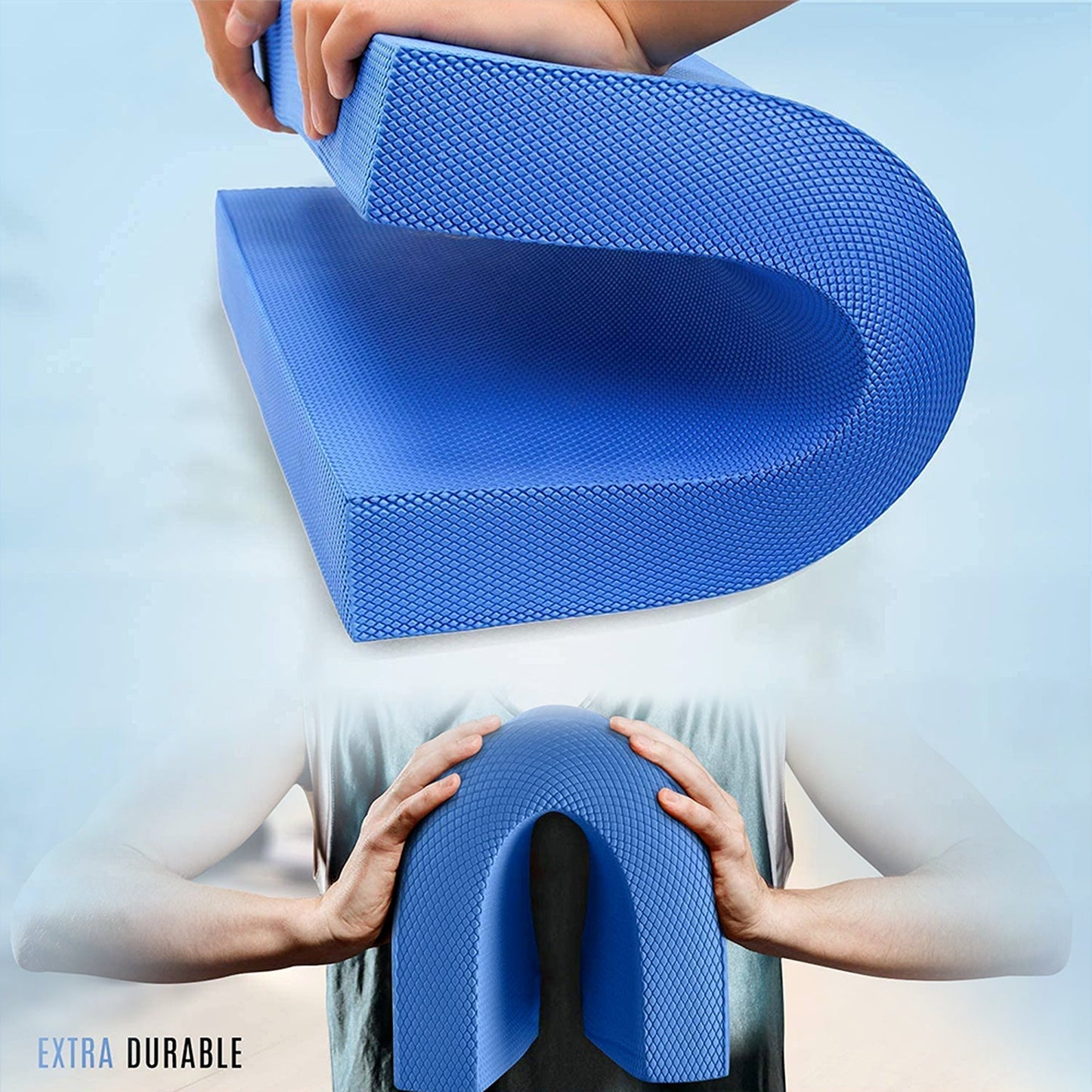 Yoga Balance Foam Pad Thickened TPE Mat for Exercise and Physical Therapy