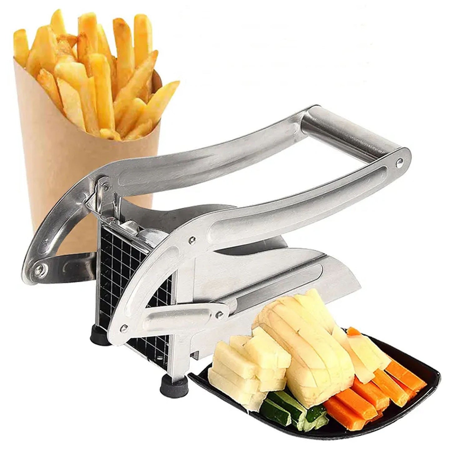 French Fries Potato Chipper Stainless Steel Dicer Slicer Chopper