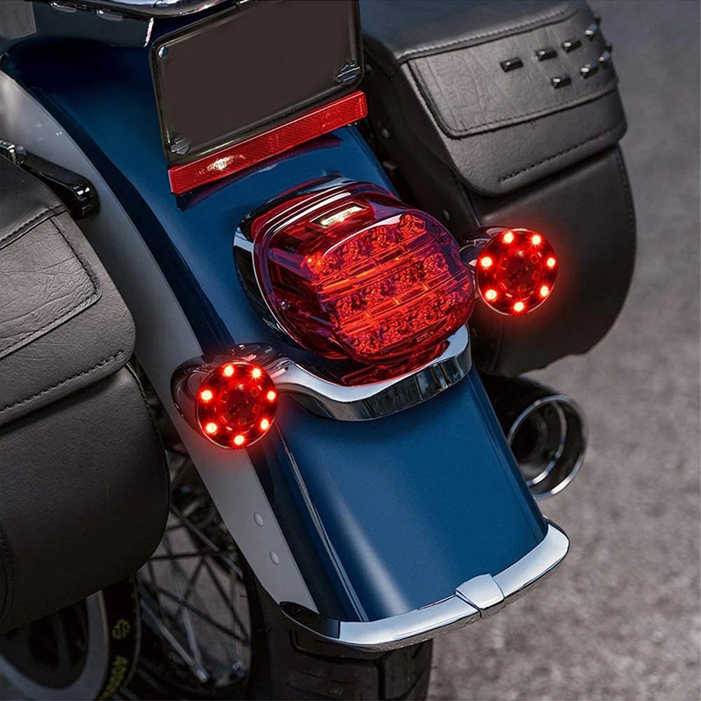 4pcs Indicator Light Motorcycle LED Tail Brake Turn Signal Lamp