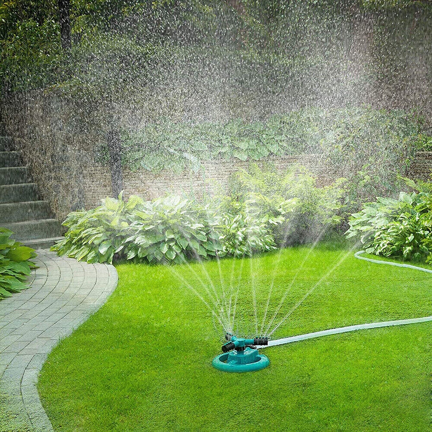 Rotating Garden Sprinkler 360 Degree Watering Lawn Water Sprayer