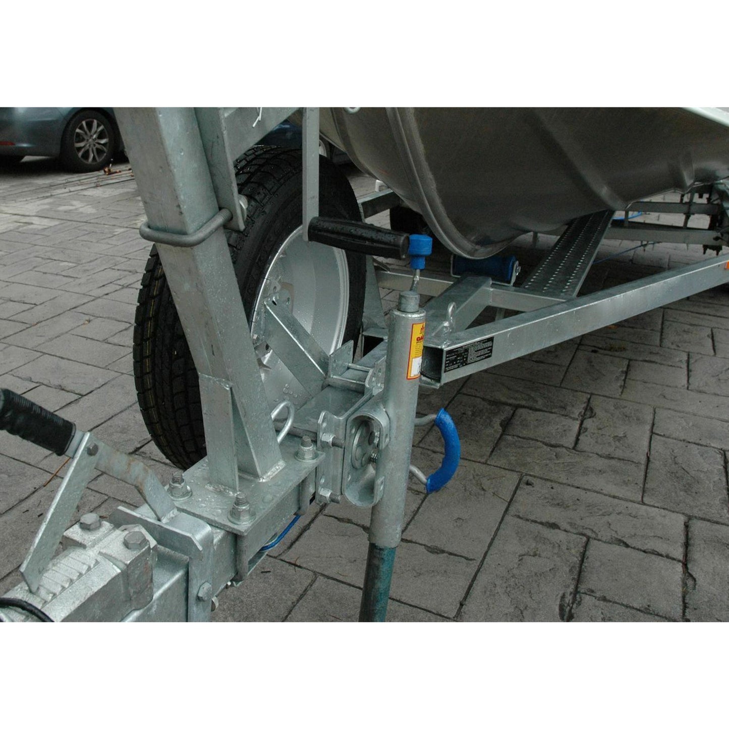 Silver Spare Wheel Carrier Holder for Camper Trailer Caravan Boat Ford Landcruiser