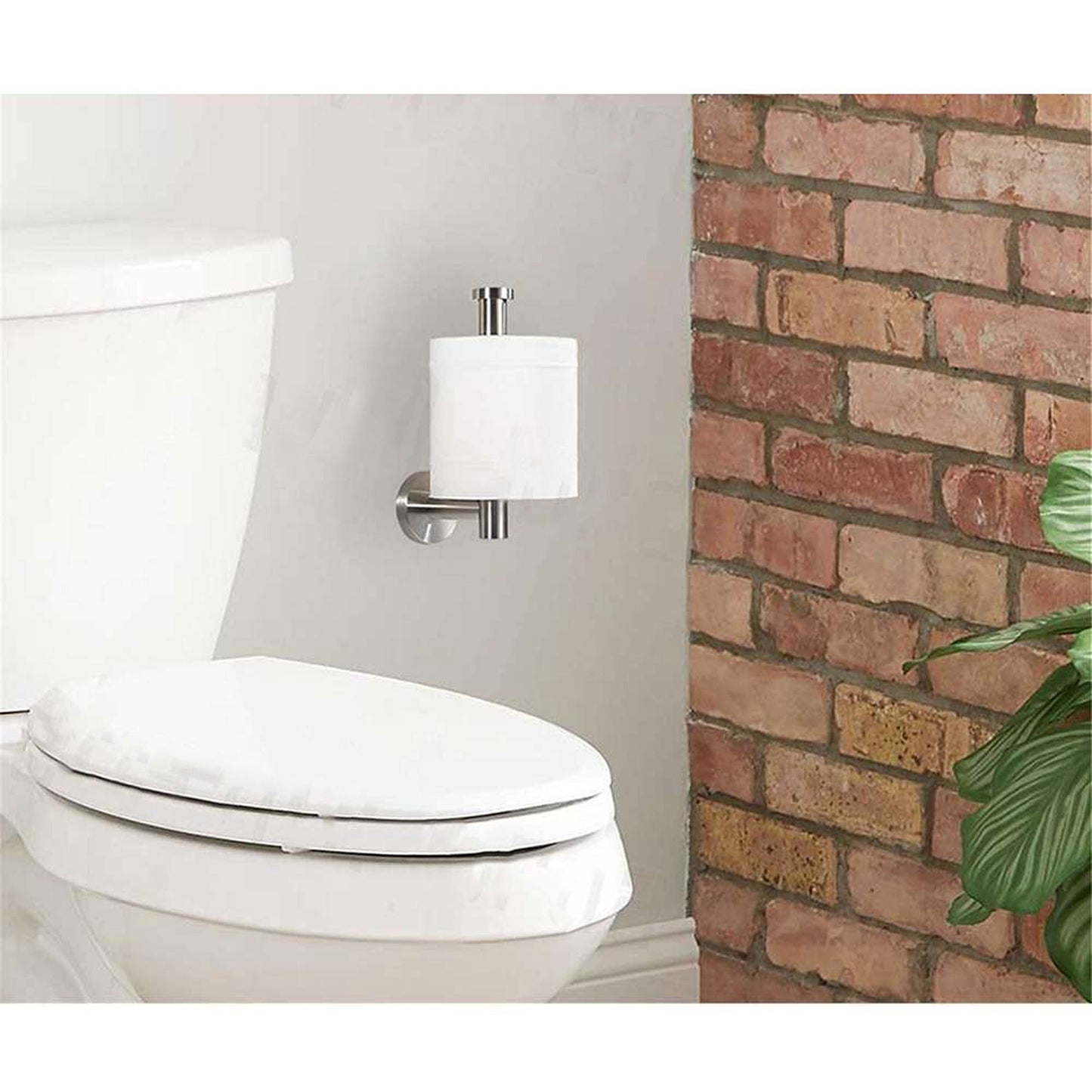 Wall Mounted Toilet Paper Roll Holder Rustproof Stainless Steel Storage