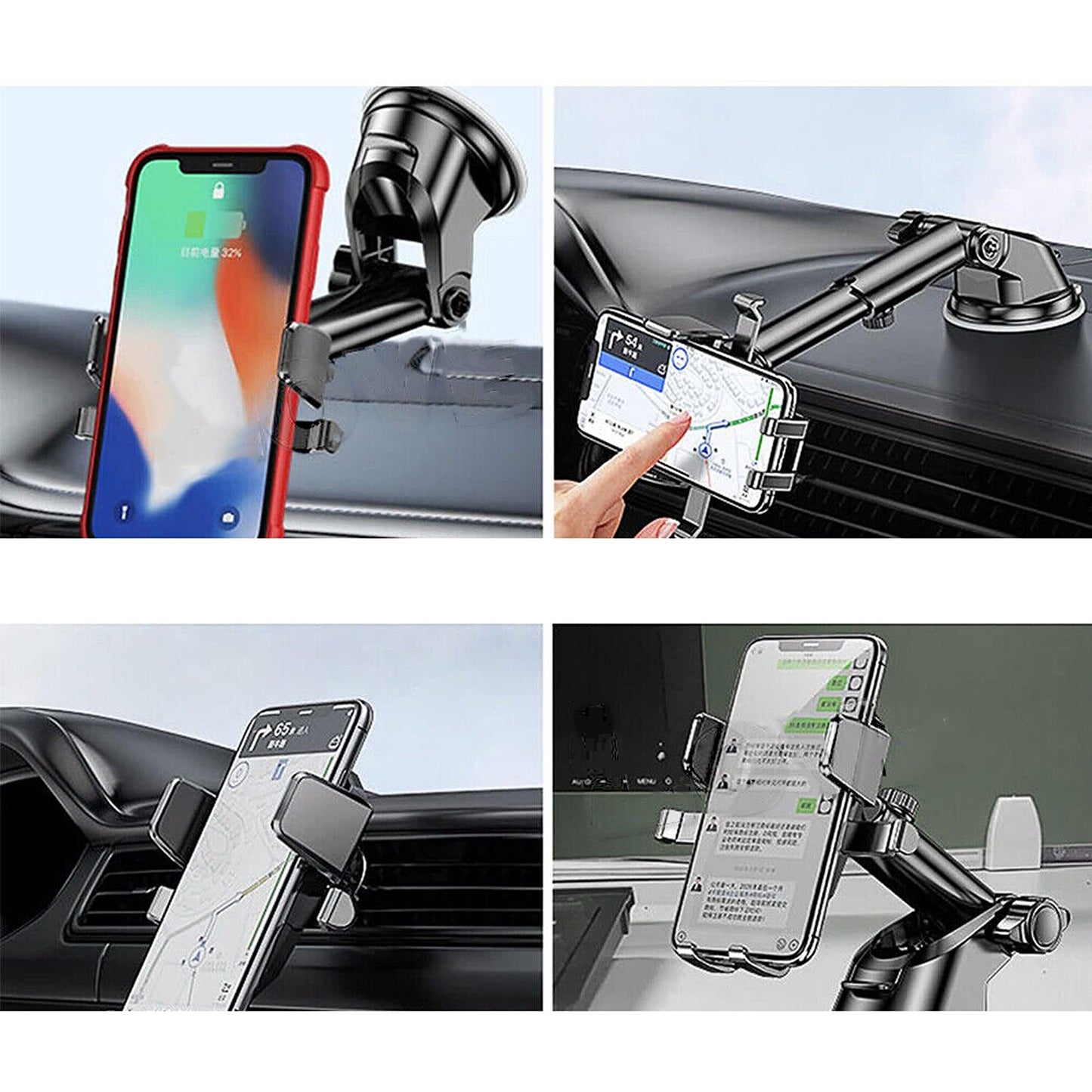 Phone Holder Mount Dashboard Suction Car Mobile Stand