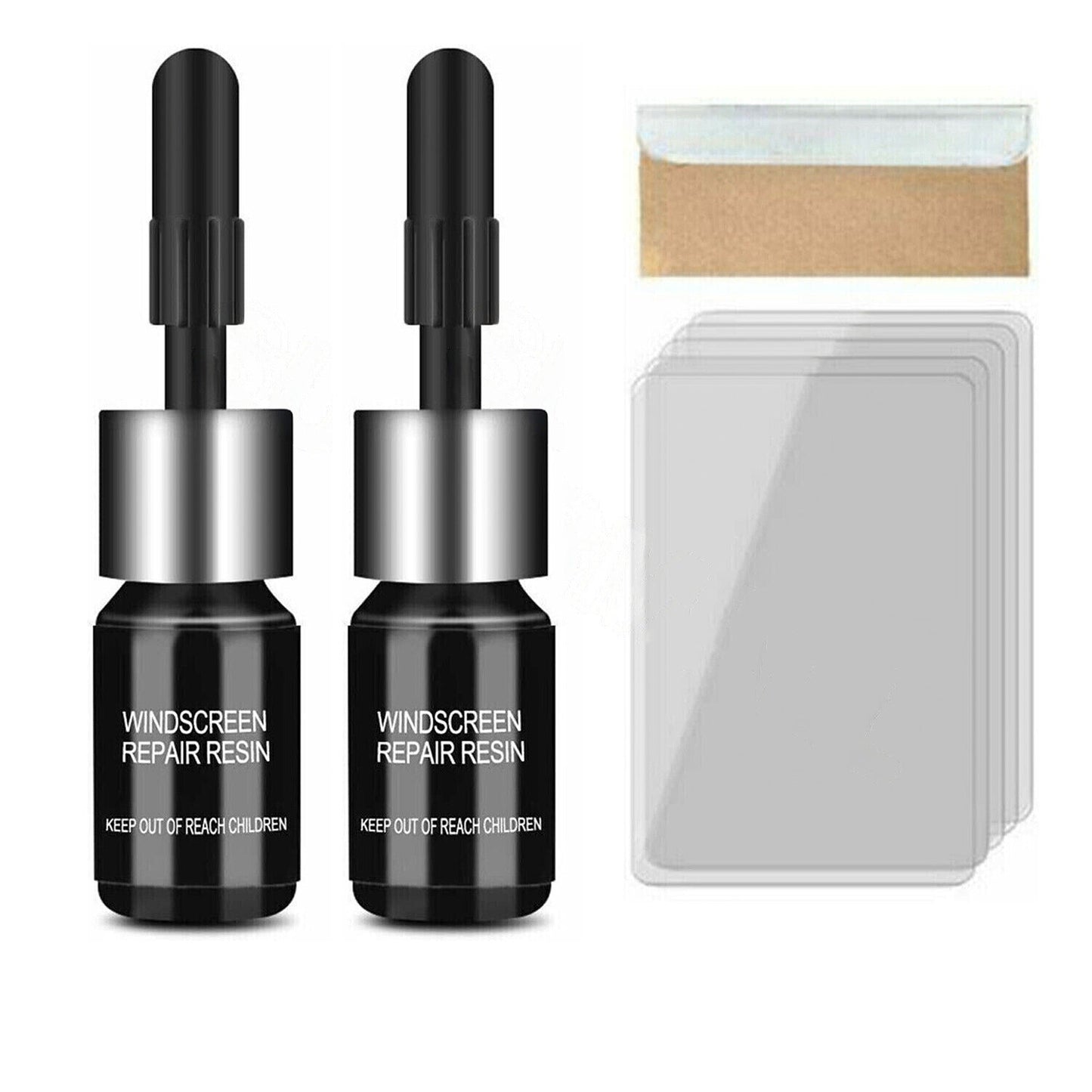 9pcs Car Windshield Repair Kit Glass Crack Filling Tool for Phone Screens