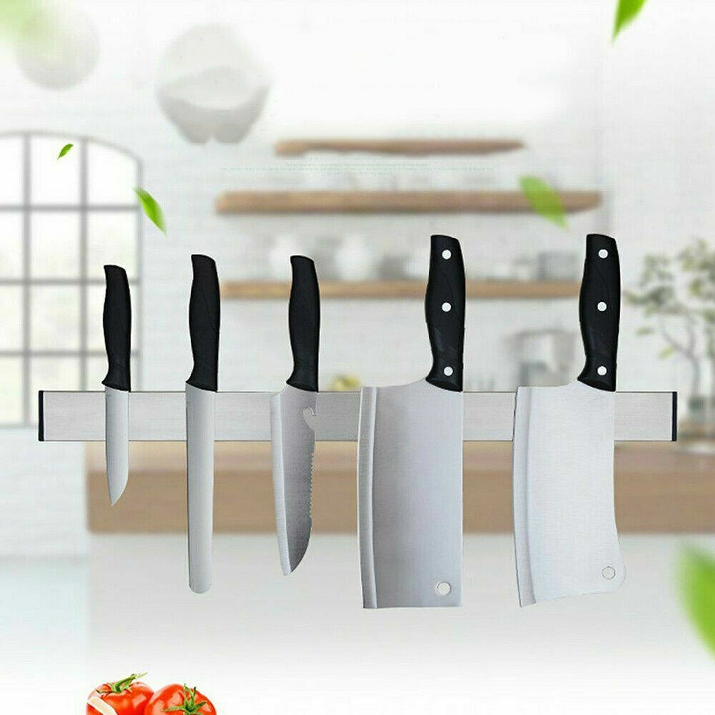 Magnetic Stainless Steel Knife Rack Holder Tool Shelf Magnet 31 to 51cm