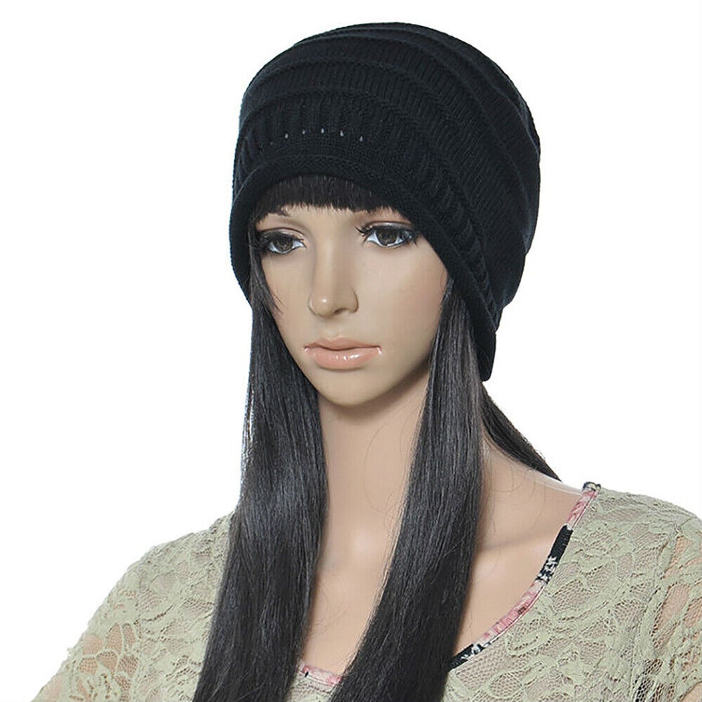 Oversized Slouchy Beanie Unisex Crochet Knit Warm Winter Hat