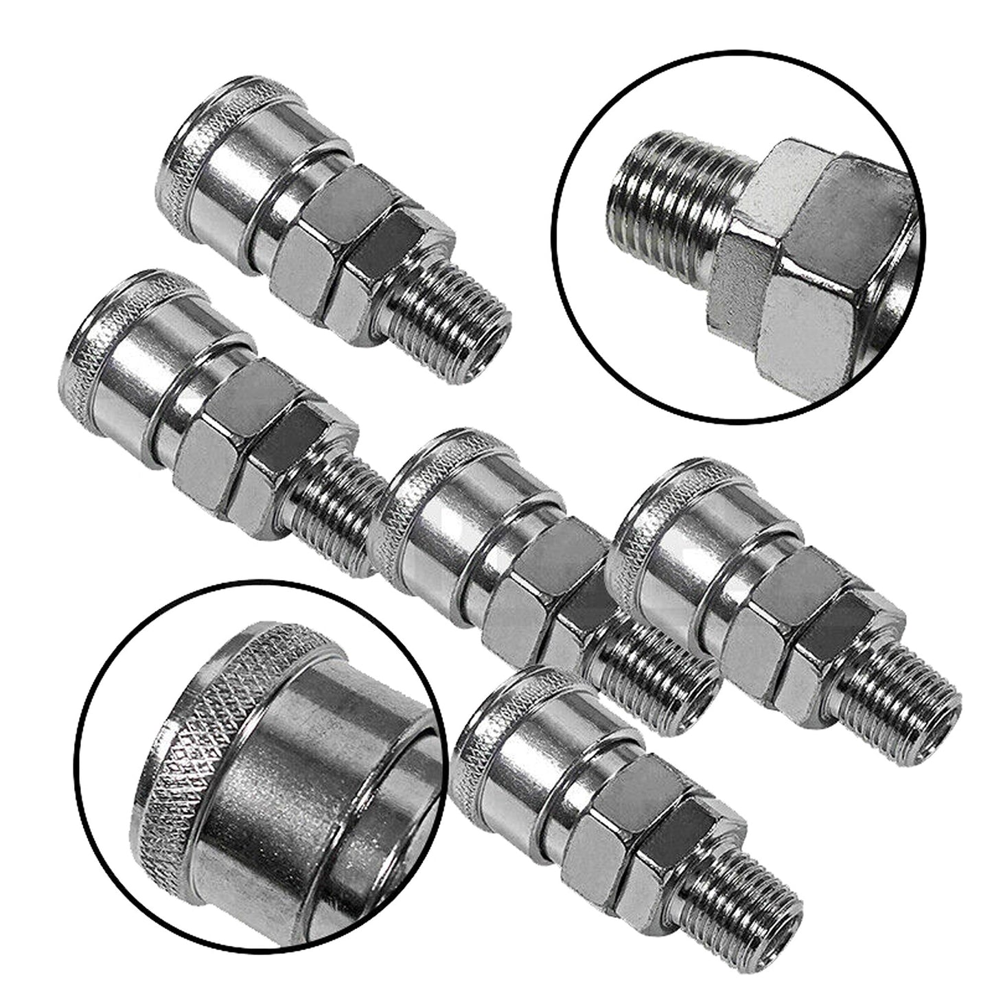 45pcs Air Hose Fittings Kit with Nitto Type Male Female Barb Couplers
