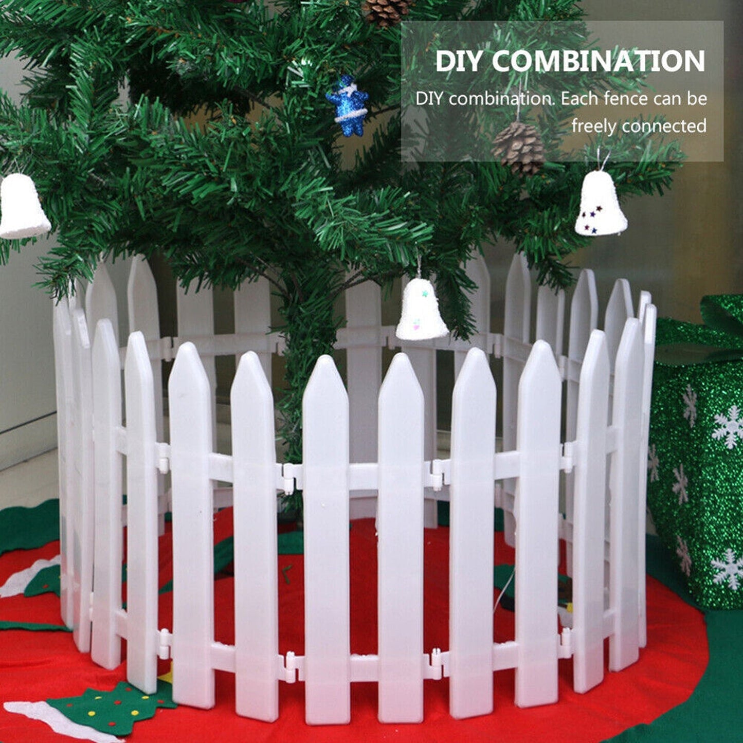 Holiday Seasonal Boundary for Xmas Decorative Garden Fence