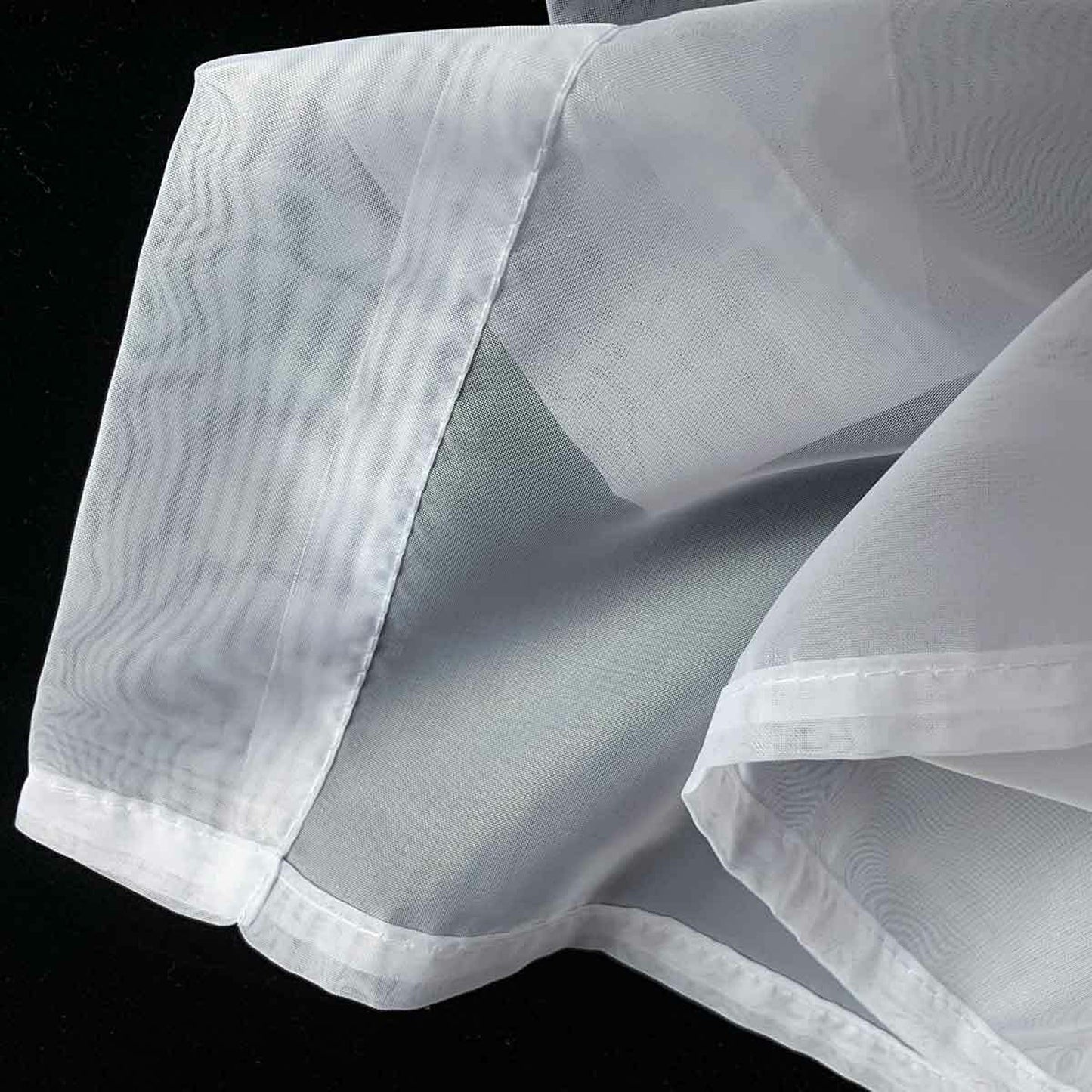 Organza Voile Sheer Curtain with Rod Pocket for Window Draping