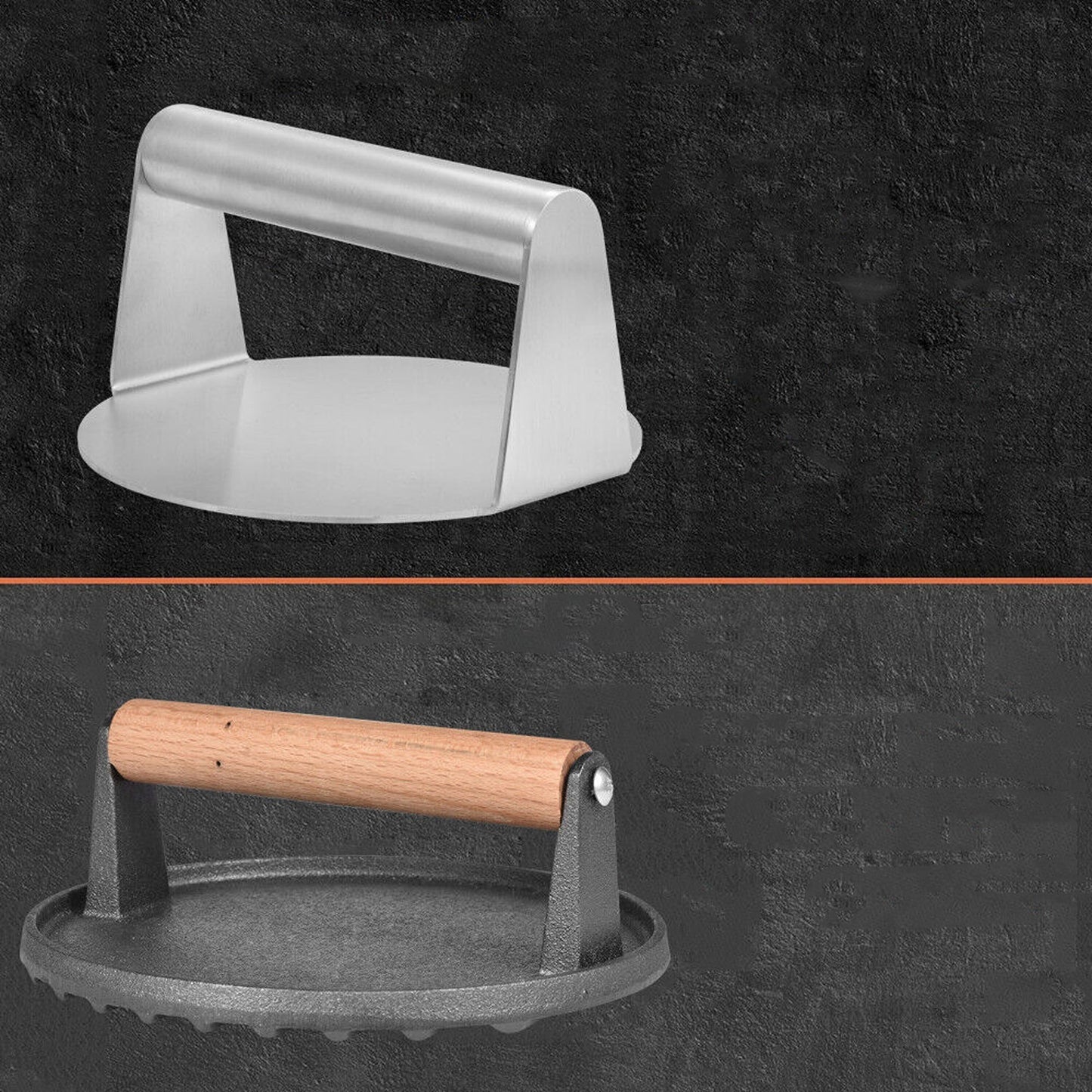 No-Rust Burger Press for Griddle Meat Smasher for Home BBQ