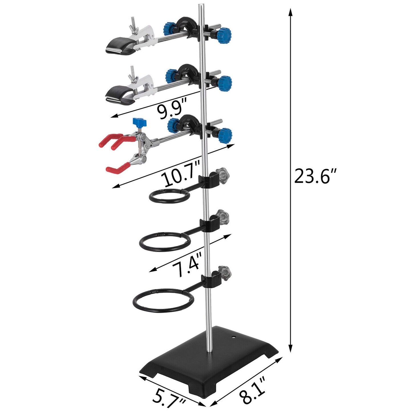 Iron Stand Support Pole for Laboratory Chemistry Flask Condenser 600mm