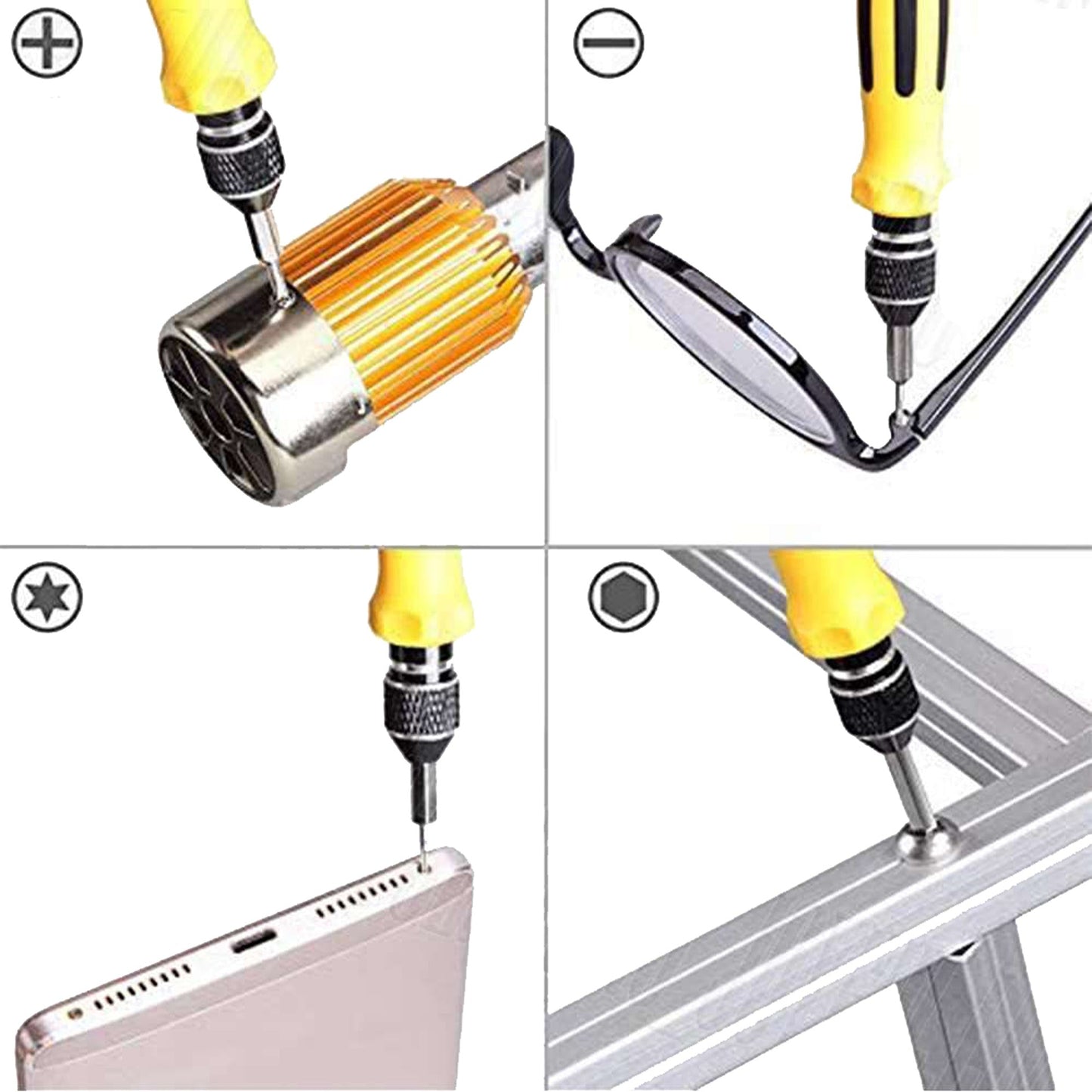 46-in-1 Precision Screwdriver Kit for PC Phone Watch Repair Includes Torx