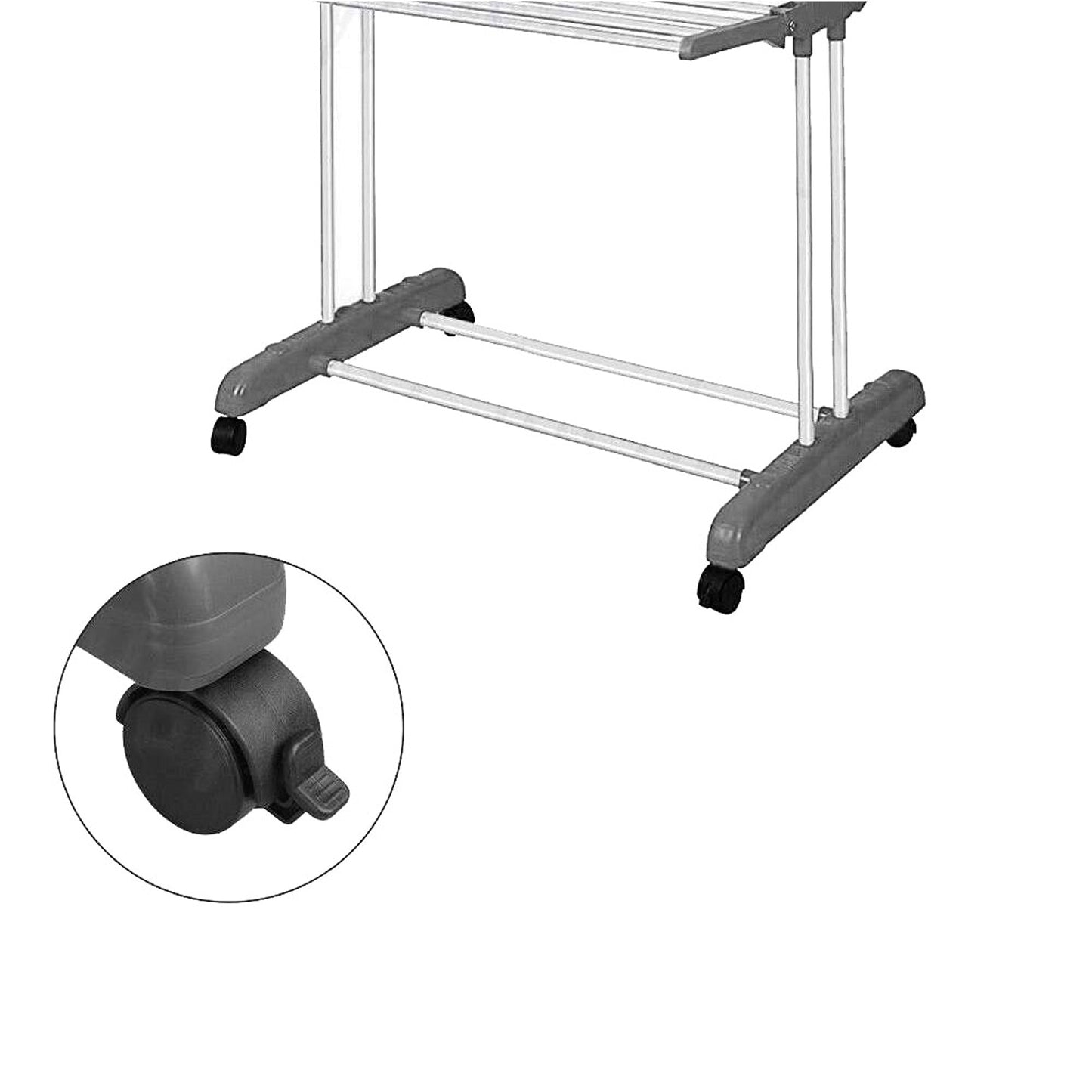 4-Layer Clothes Drying Rack Foldable Garment Laundry Airer Support Horse