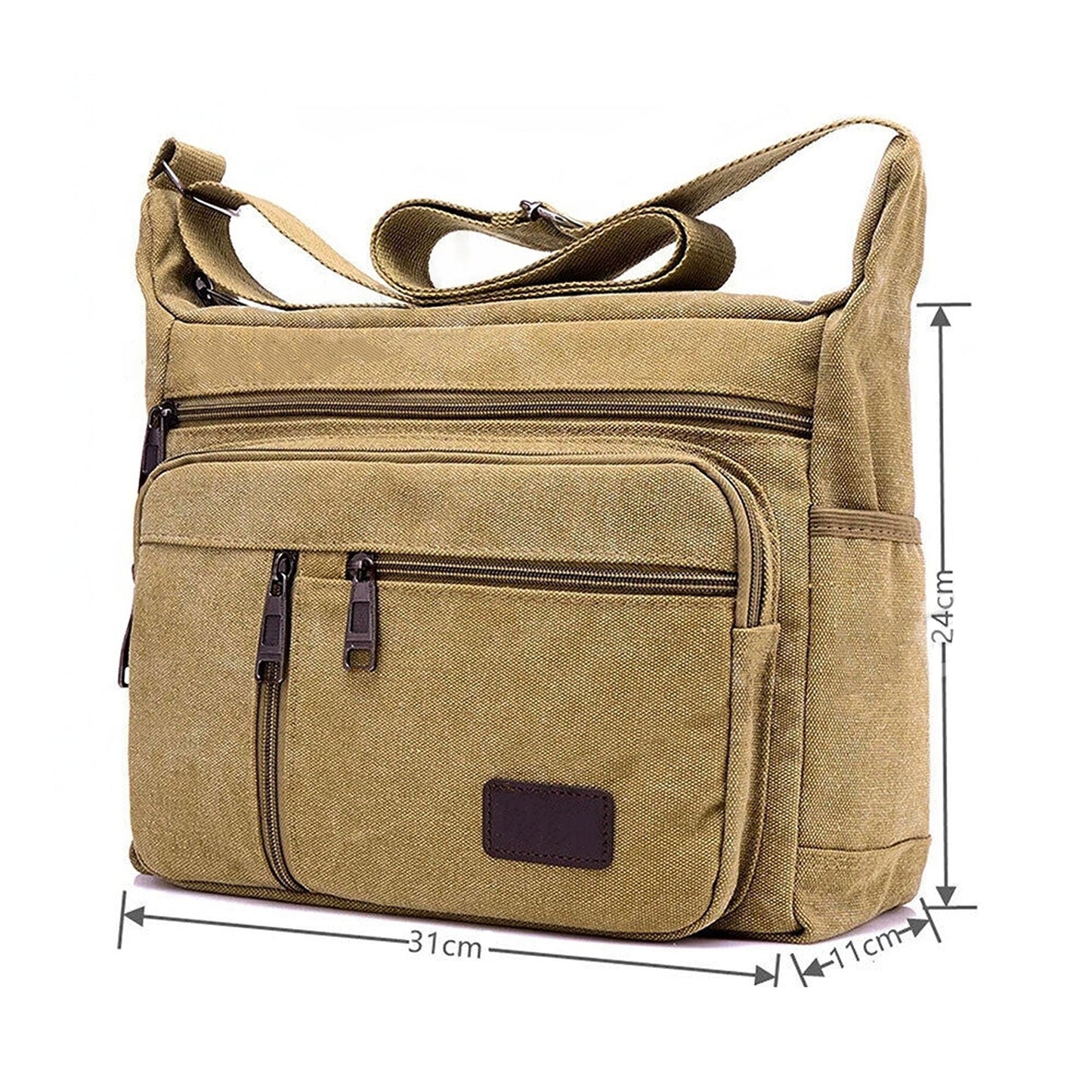 Vintage Canvas Crossbody Travel Messenger Bag Men Shoulder Satchel
