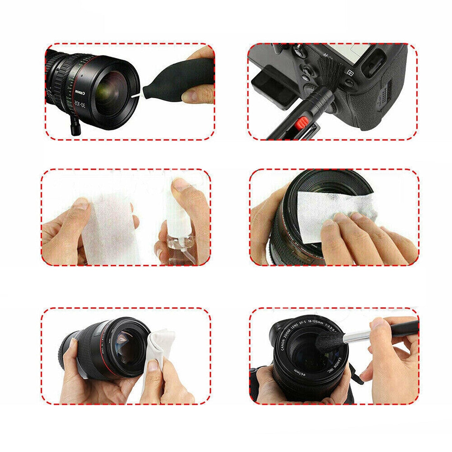 Lens Cleaner Kit Camera Cleaning For Canon Nikon Sony DSLR Cameras