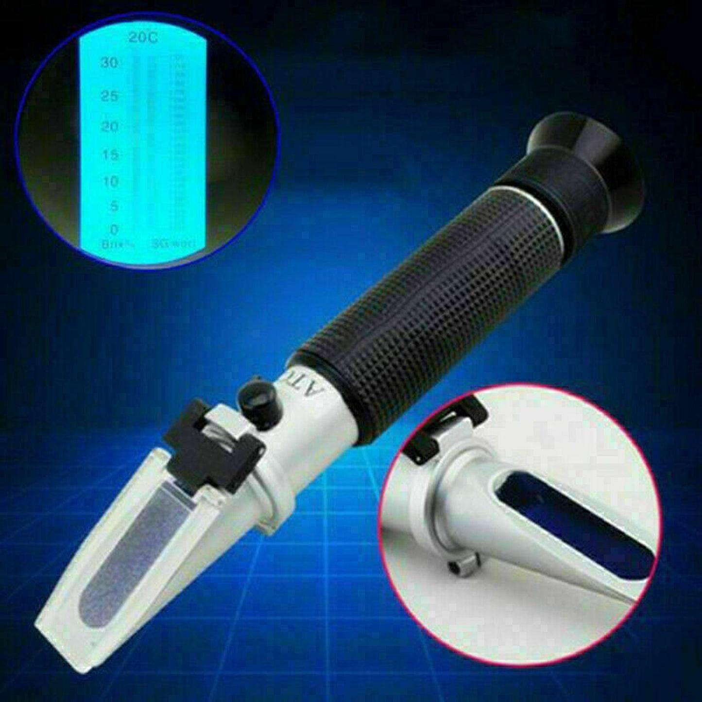 Specific Gravity Hydrometer Brix Refractometer Homebrew Beer Wort Tool