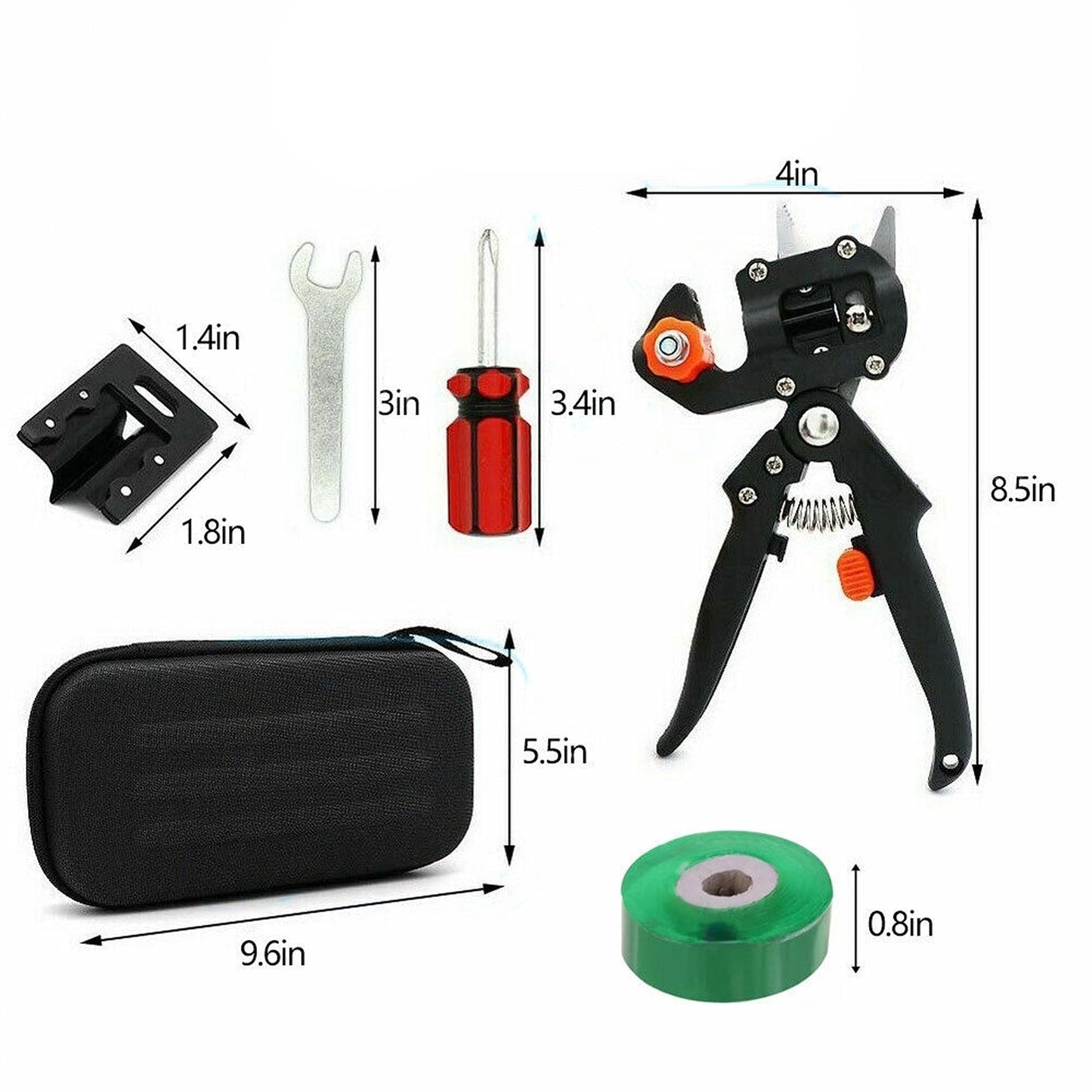 Grafting Tool Kit for Fruit Trees with Pruning Shears Tape and Cutting Tools