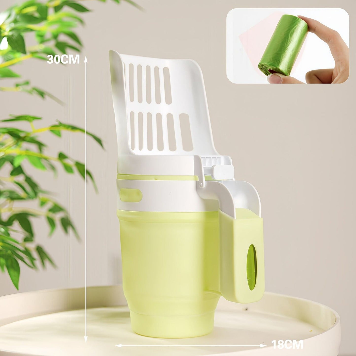 Detachable Cat Litter Scoop with Integrated Shovel Holder