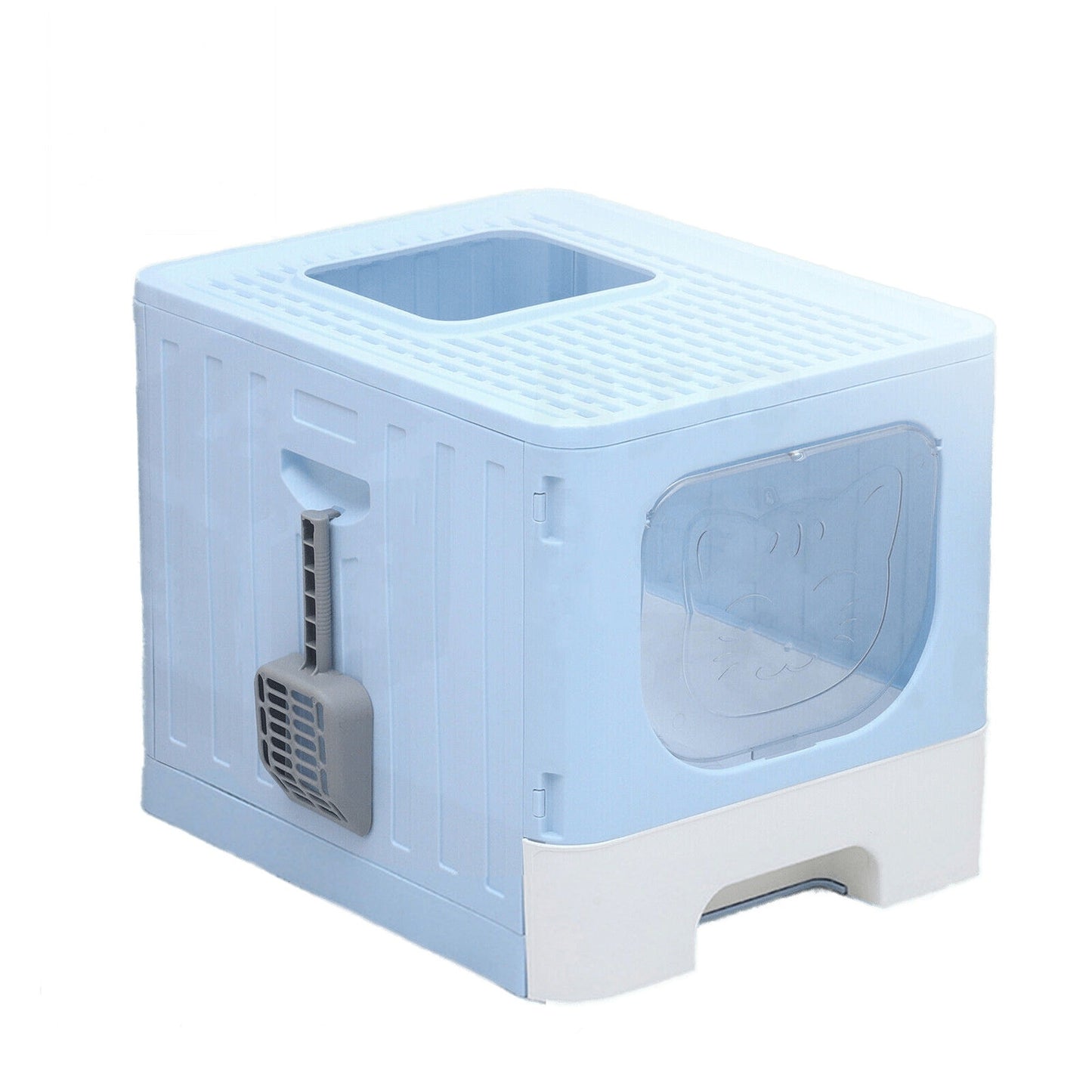 Enclosed Cat Litter Box with Scoop Large Hooded Kitty Toilet