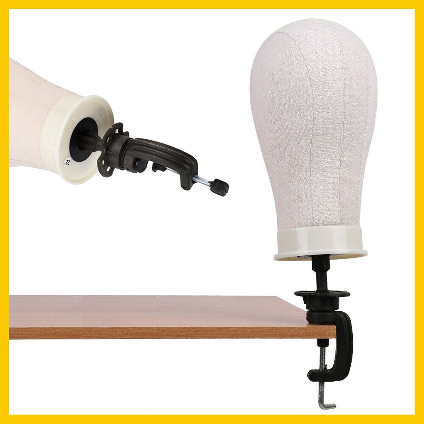 Wig Stand Cork Canvas Mannequin for Hat Making