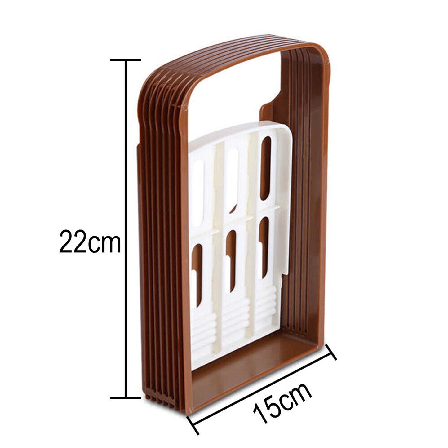 Foldable Bread Slicing Guide with Toast Cutter