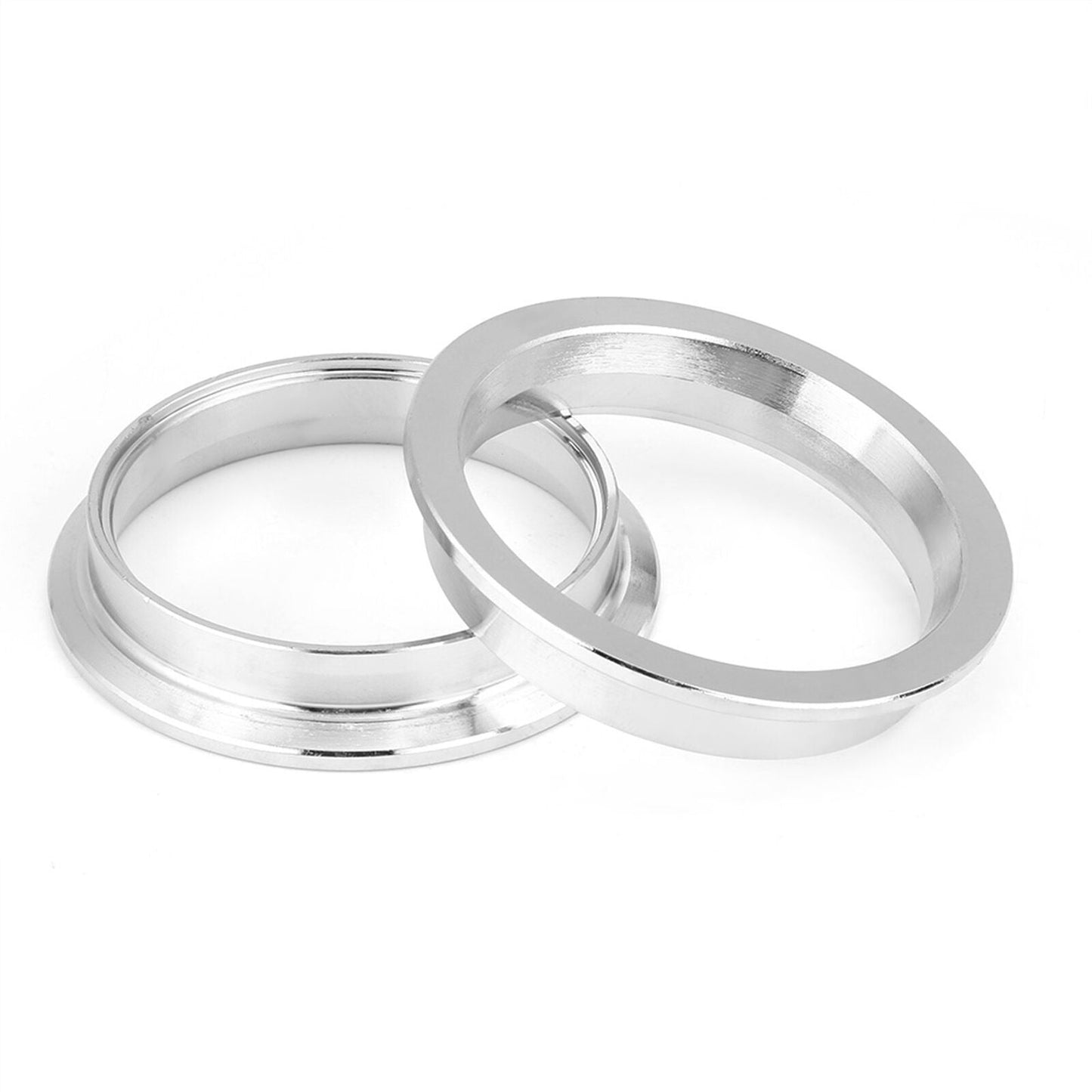 2pcs Stainless Steel Exhaust Pipe V-Band Clamp and Flange Set