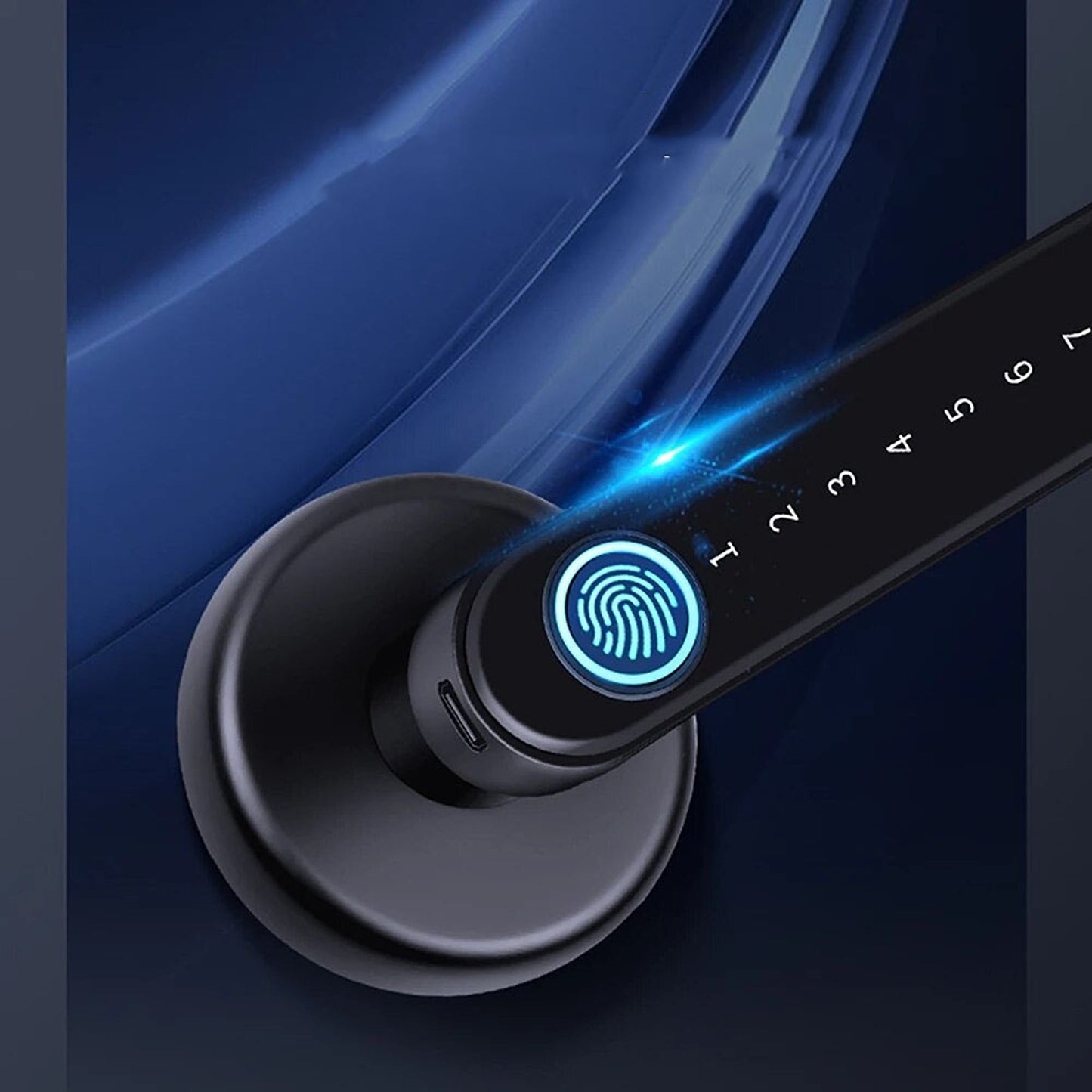 Smart Door Lock with Fingerprint and Bluetooth Digital Handle