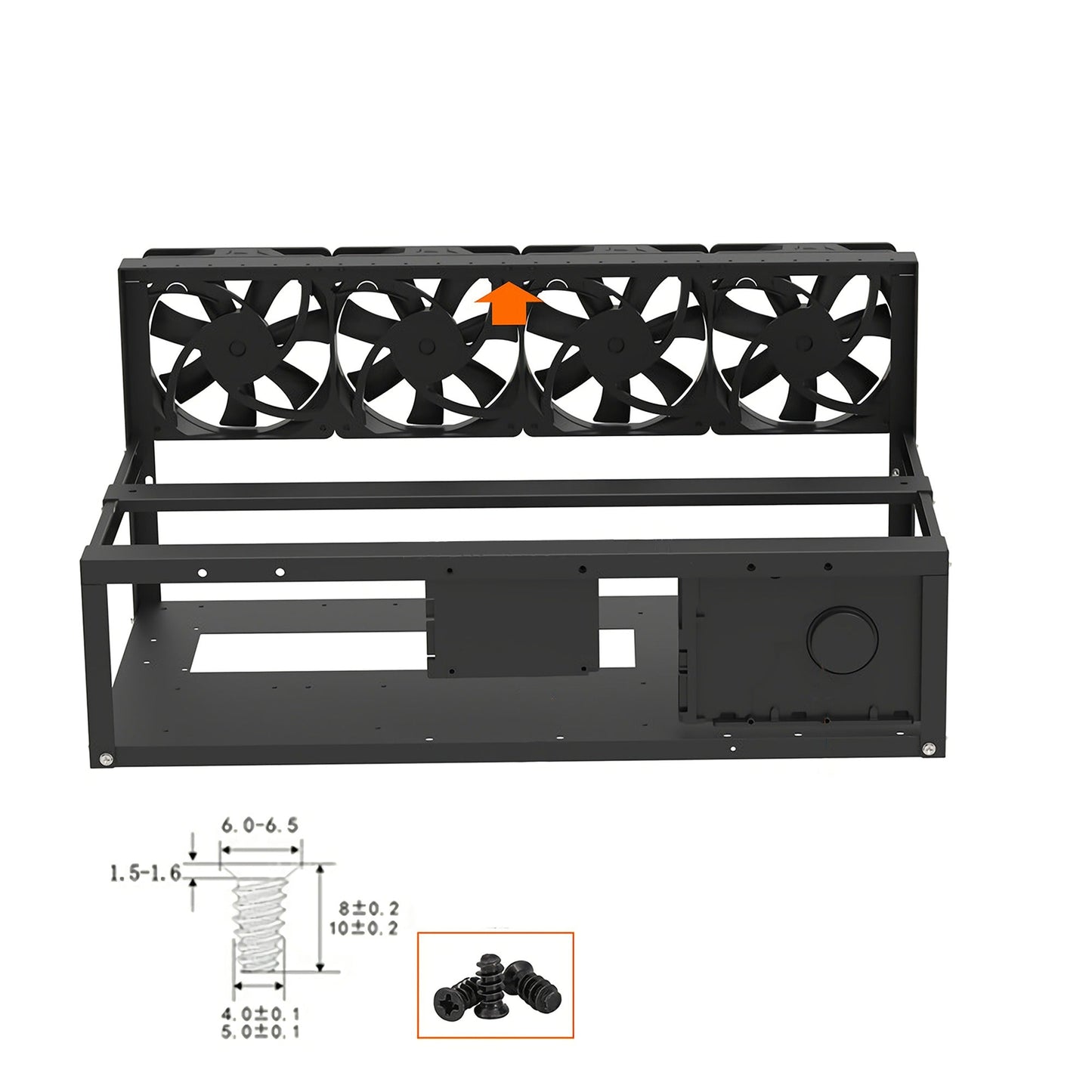 Open Air GPU Mining Frame Case for Crypto Coin Rigs