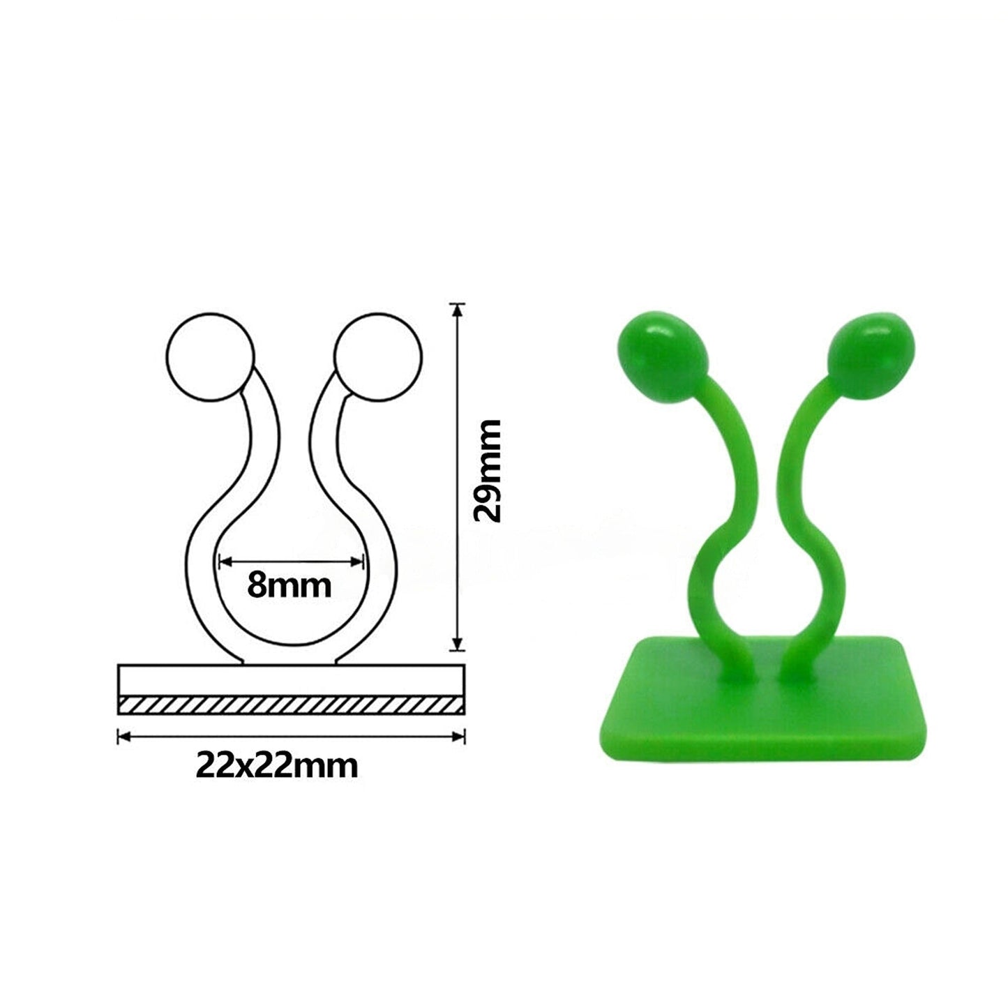 100pcs Plant Climbing Wall Vines Fixing Clips Invisible Rattan Clamp
