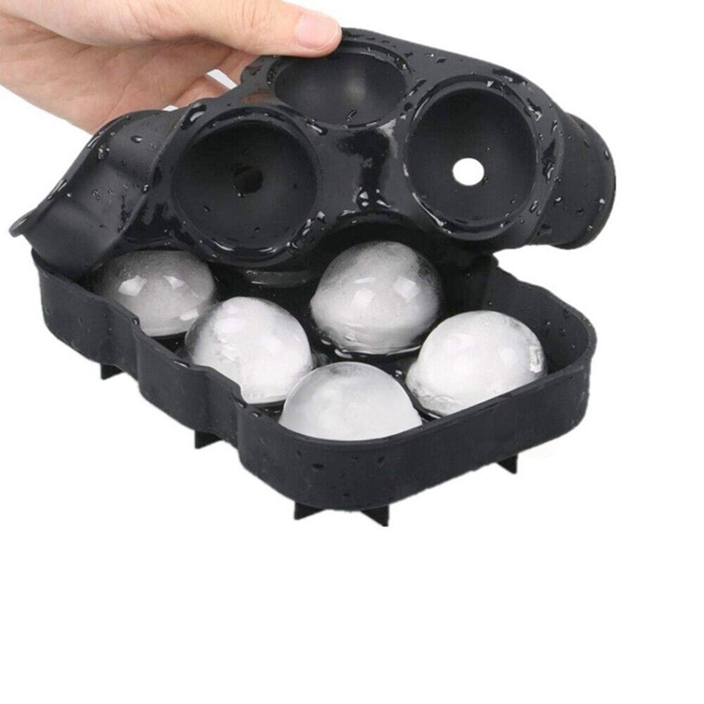 Whiskey Ice Sphere Mould Large Round Silicone Tray Ball Maker