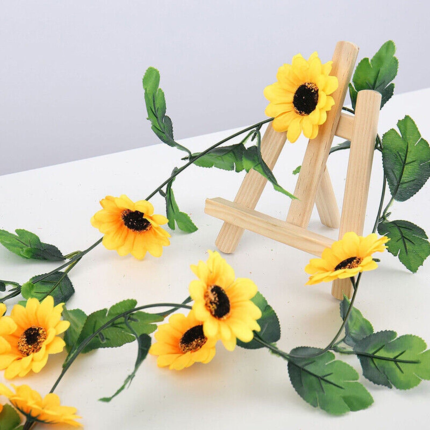 Sunflower Floral Vine Garland Silk Wedding Arch Decoration