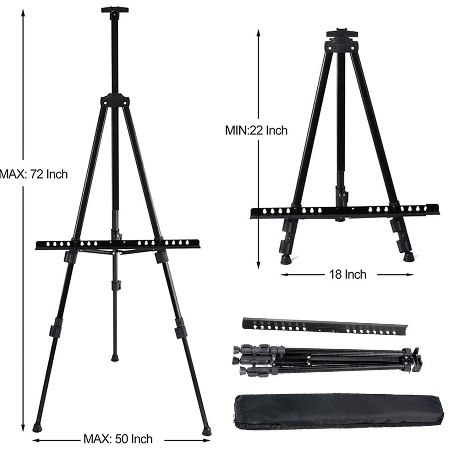 Adjustable Tripod Easel for Artists Display Stand for Drawing and Painting