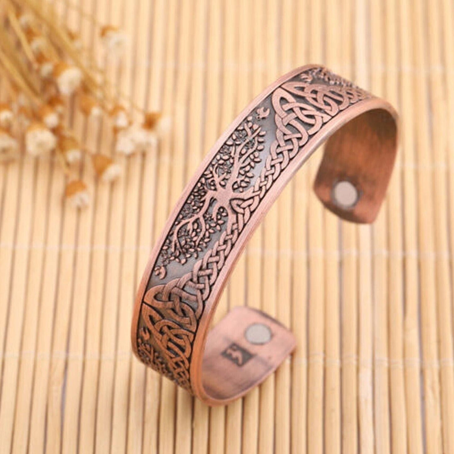 Magnetic Copper Bracelet for Arthritis Pain Relief Therapy Cuff