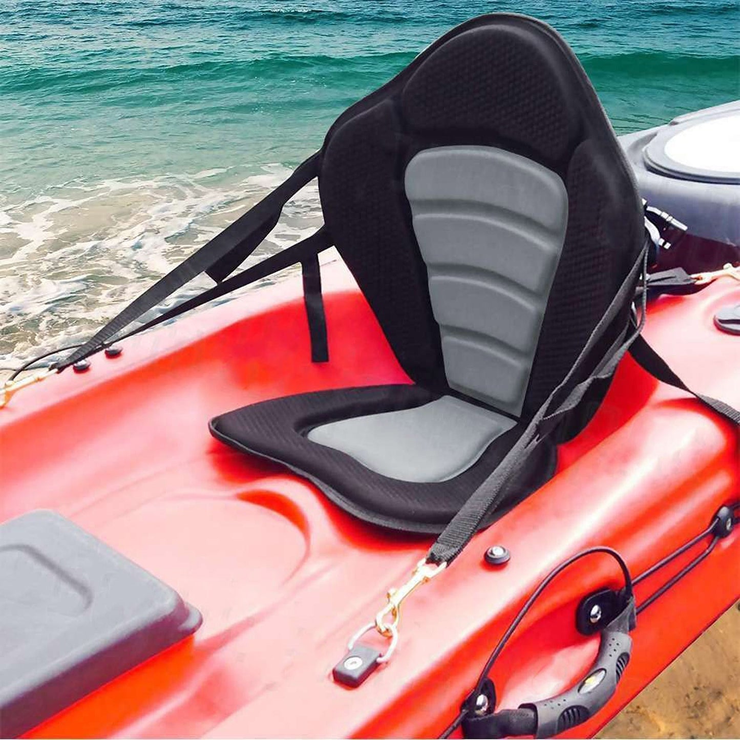 Adjustable Kayak Seat with BackPack Detachable Canoe Comfort Pad