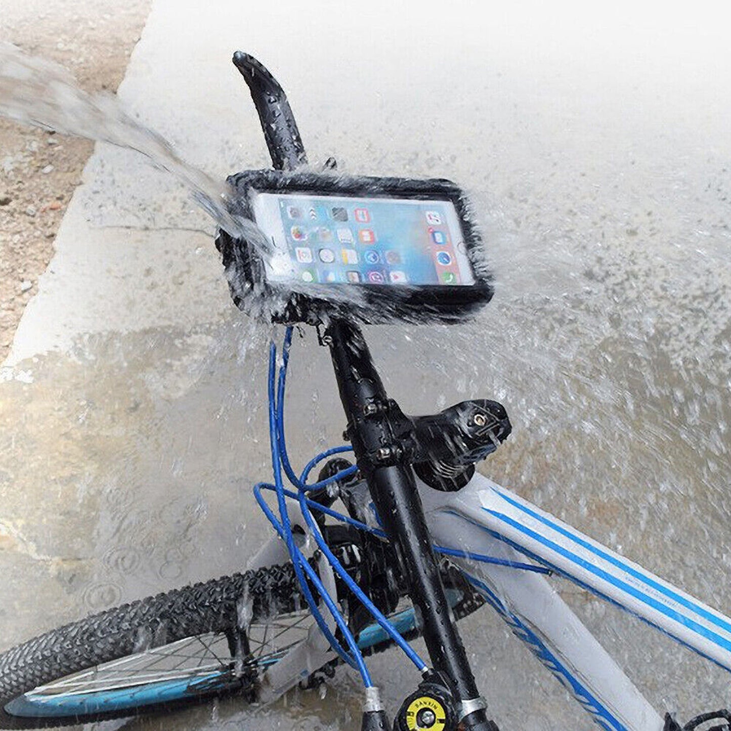 Motorcycle Handlebar Mount Phone Case Waterproof Bike Holder