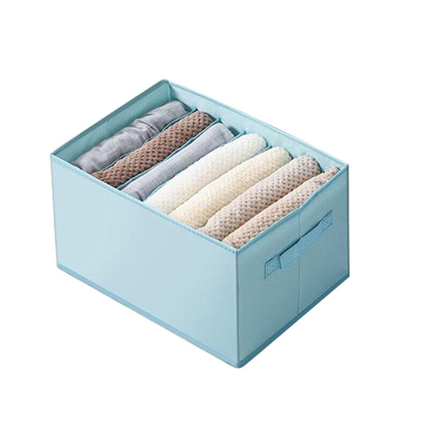 Blue Wardrobe Boxes for Clothes and Jeans Drawer Organizer