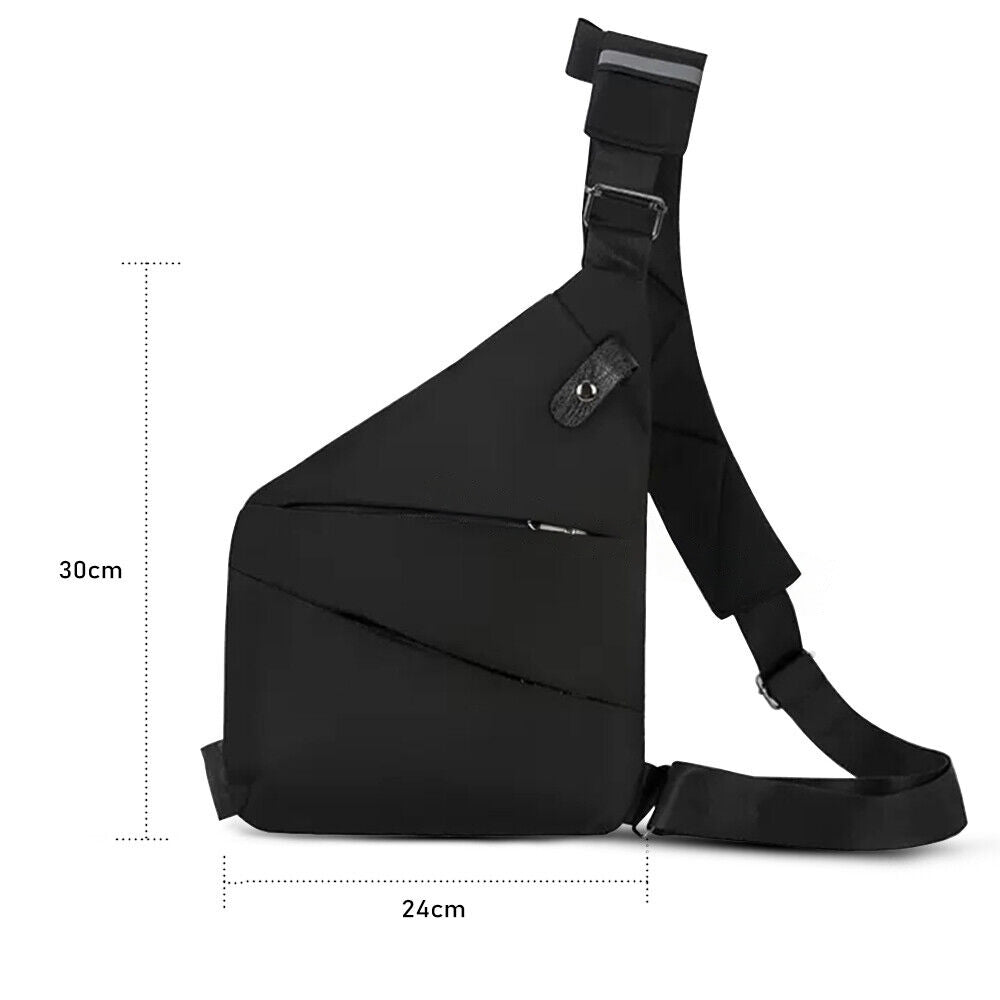 Portable Waterproof Shoulder Bag with Anti-Theft Pocket Personal Travel Chest Bag