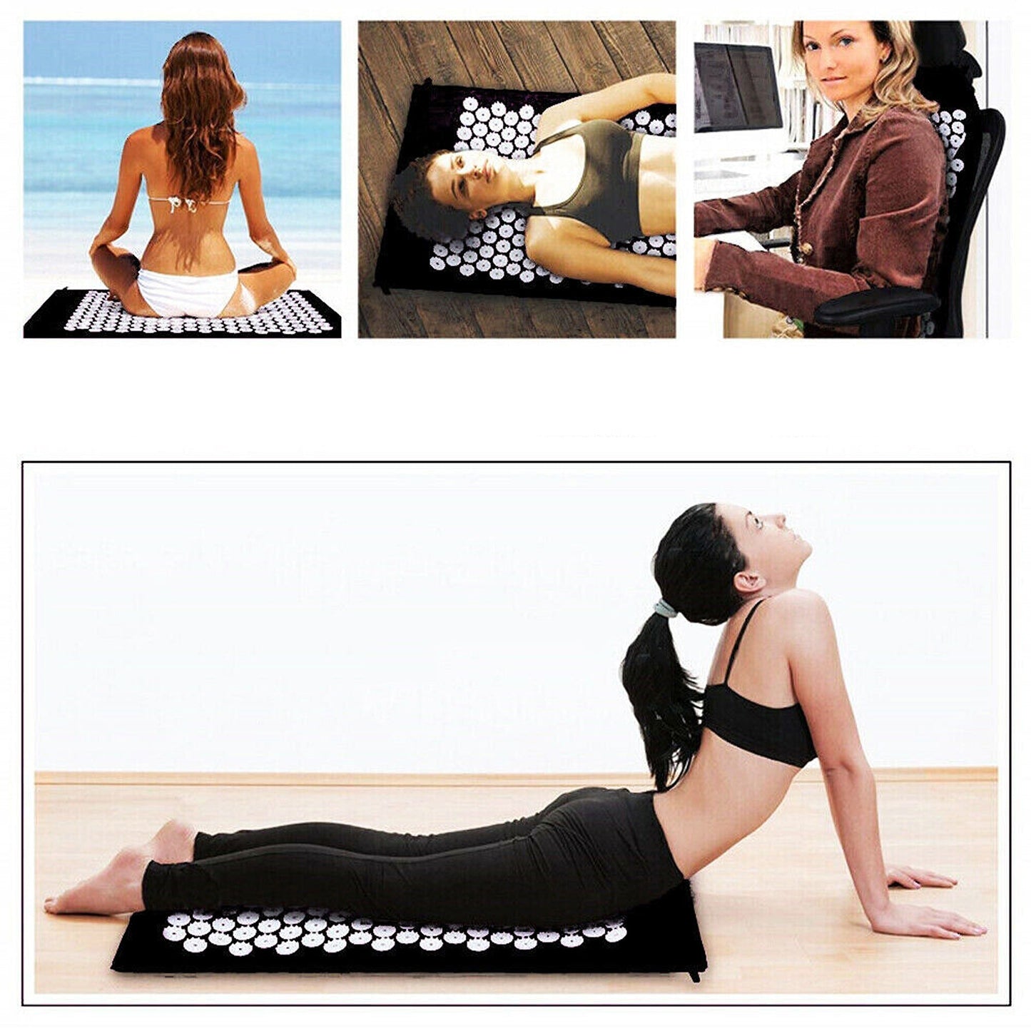 Yoga Shakti Acupressure Mat for Massage Pain and Stress Relief