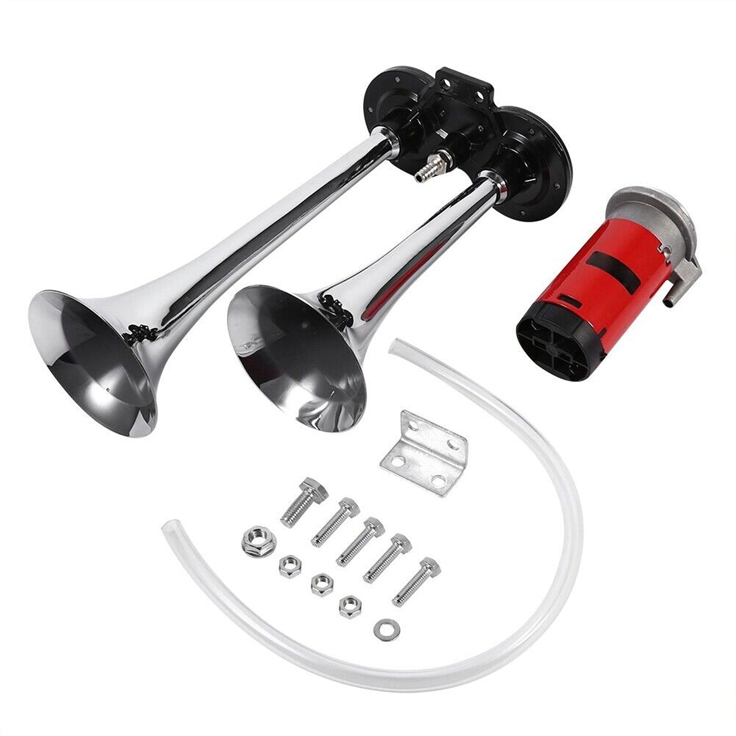 Loud Dual Trumpet 12V Air Horn with Compressor for Car and Truck