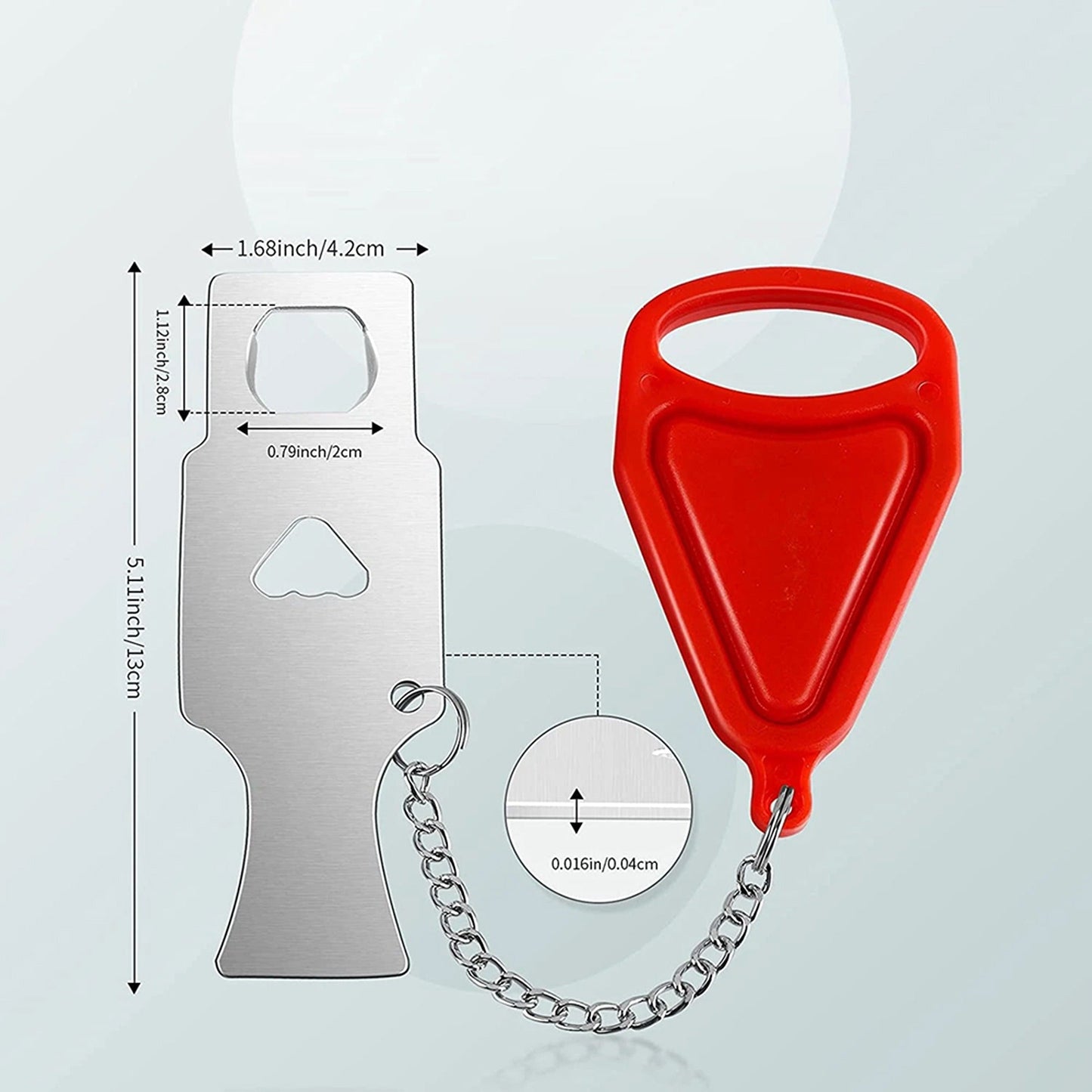 Secure Portable Door Lock Travel Safety Hardware for Hotel and Home
