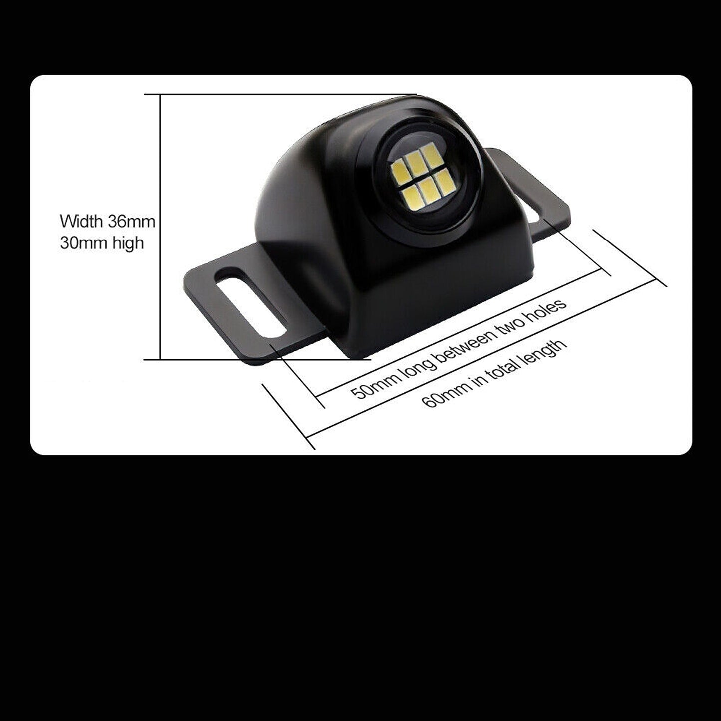Super Bright 6LED 5W Car Reverse Lamp Auxiliary Backup Parking Light