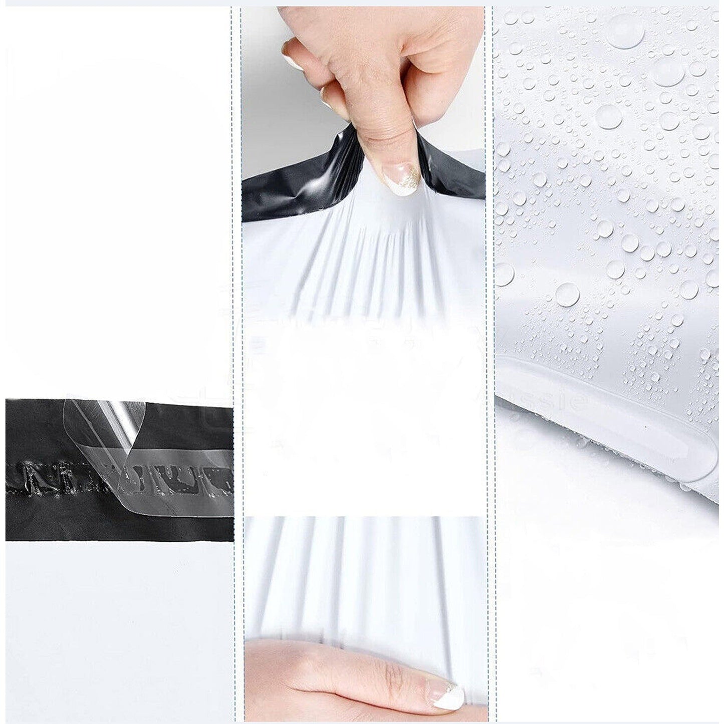 100x Self-Sealing Poly Mailer Satchel Courier Plastic Shipping Bags