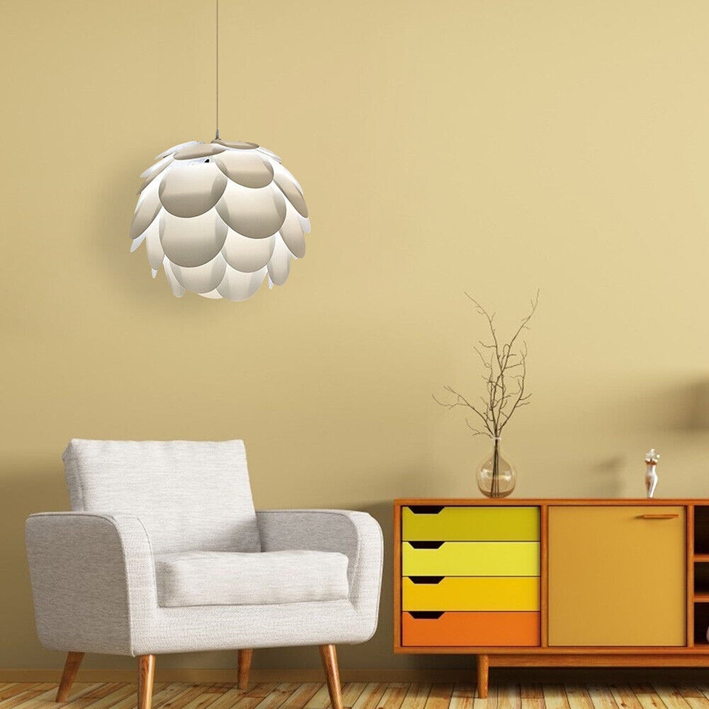 Nordic Origami Paper Lamp Shade Modern Pendant Chandelier Decor