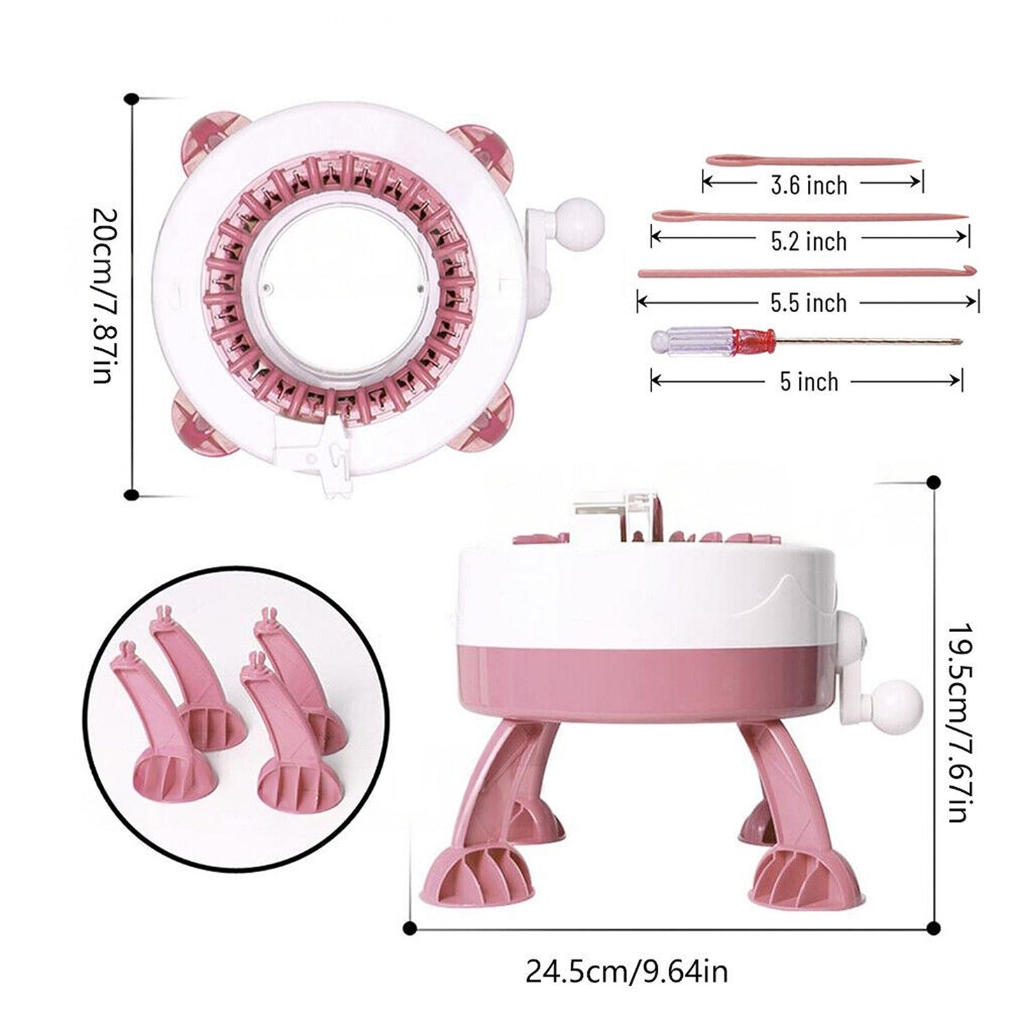 Children Smart Knitting Loom Machine Set DIY Kit for Socks and Hats