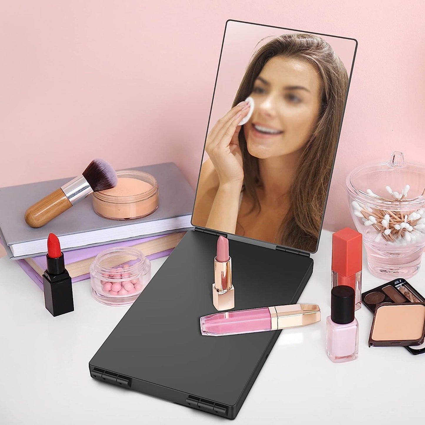 Three-Way Tri-fold Self Haircut and Makeup Mirror Hanging Styling Tool