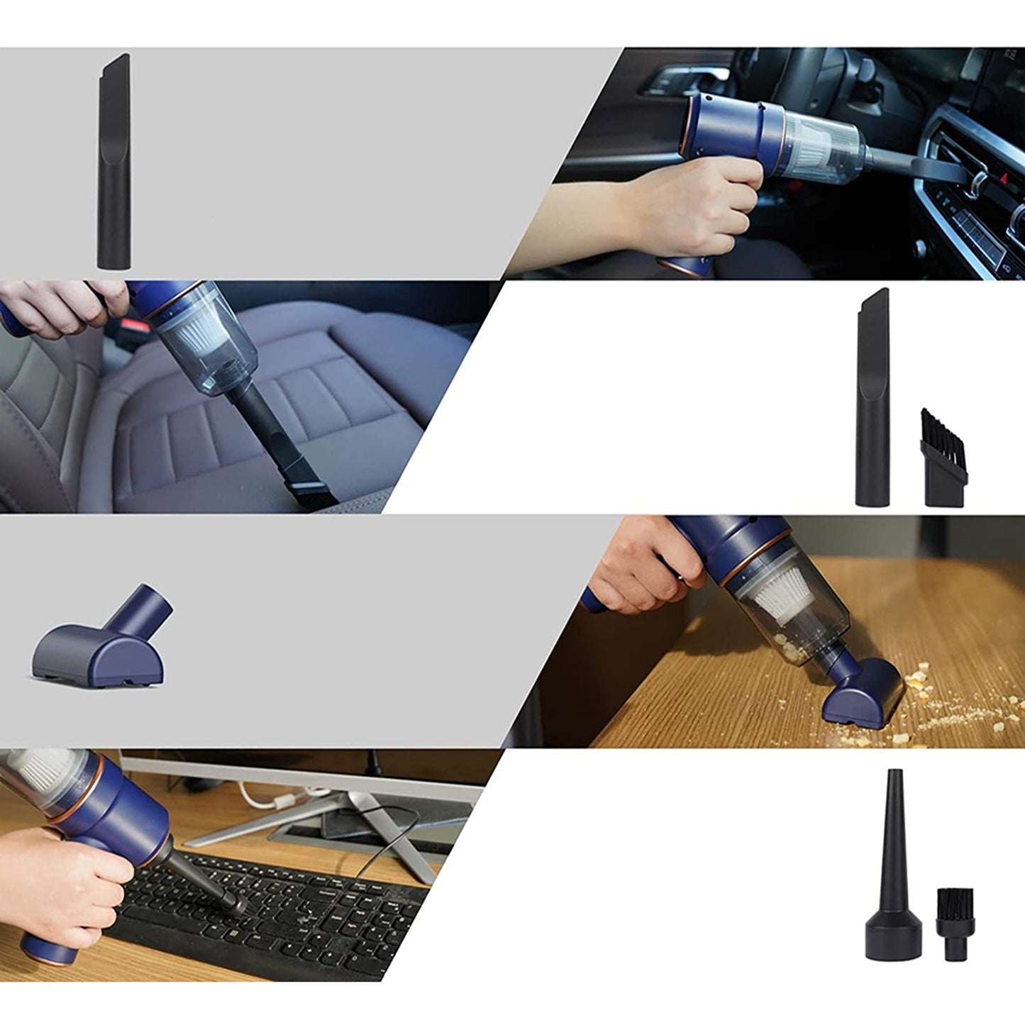 Portable Mini Handheld Car Vacuum Wireless Auto Cleaner 42000RPM