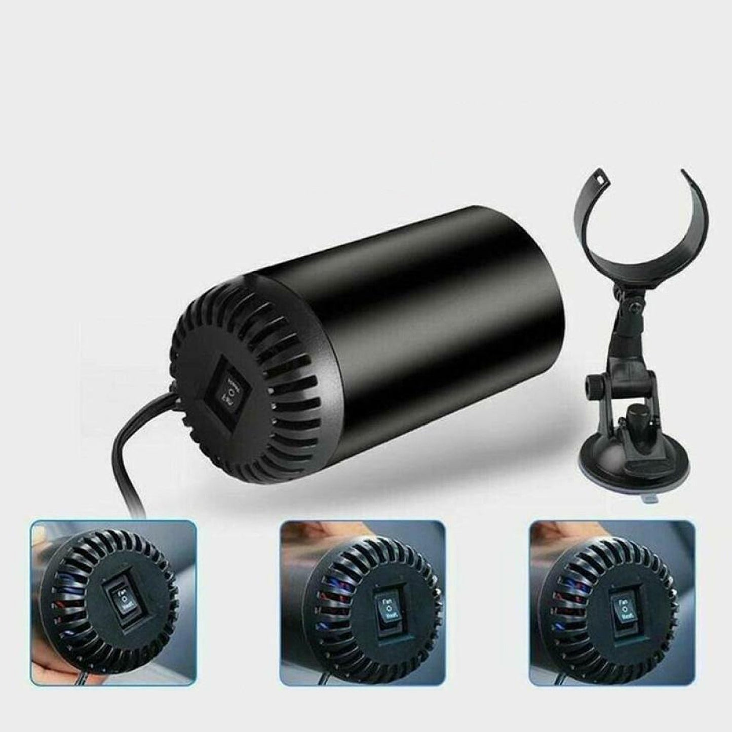 Compact Heating Fan for Car Windscreen Defroster Demister